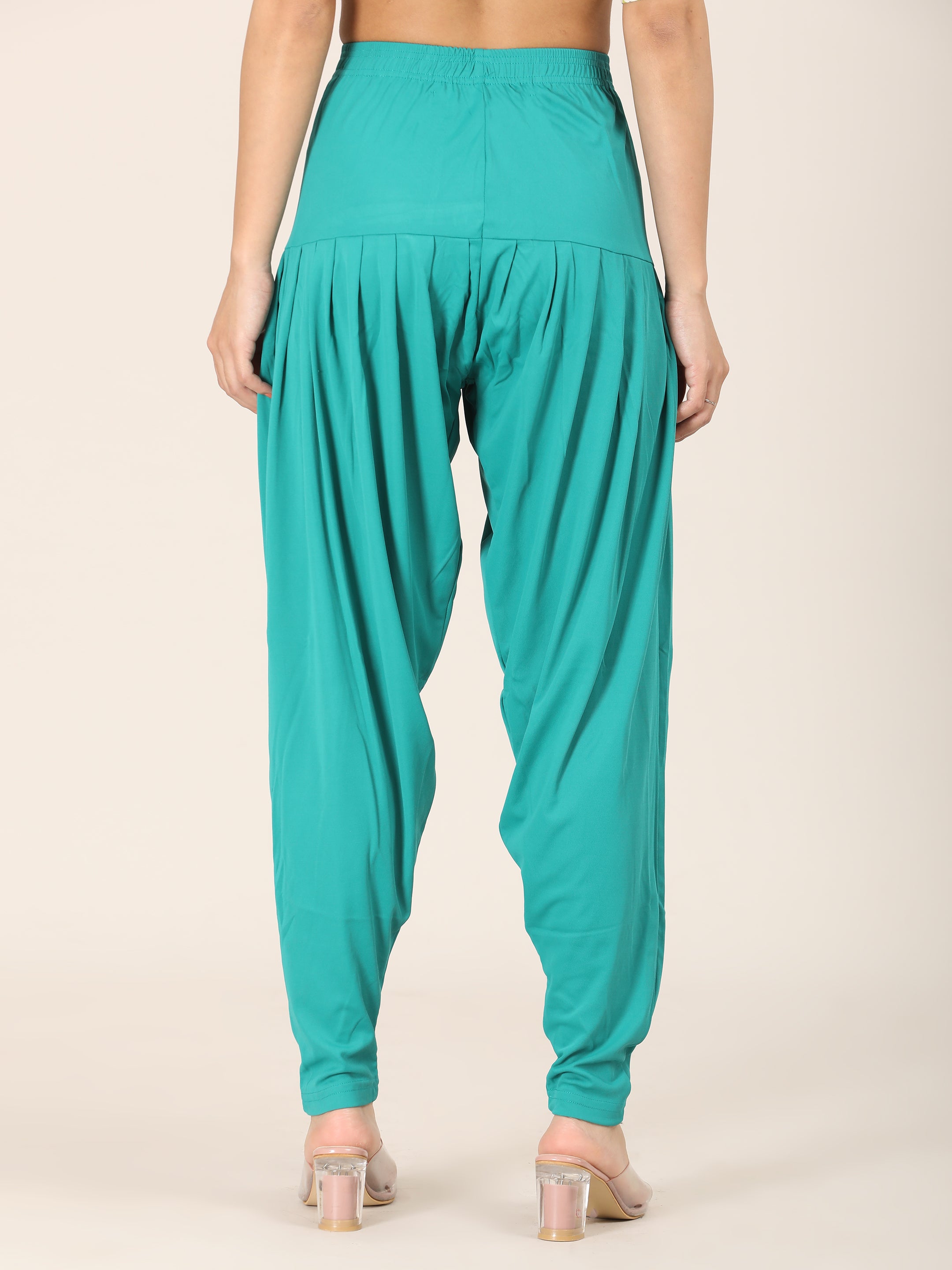 Patiala Bottom - Peacock Blue