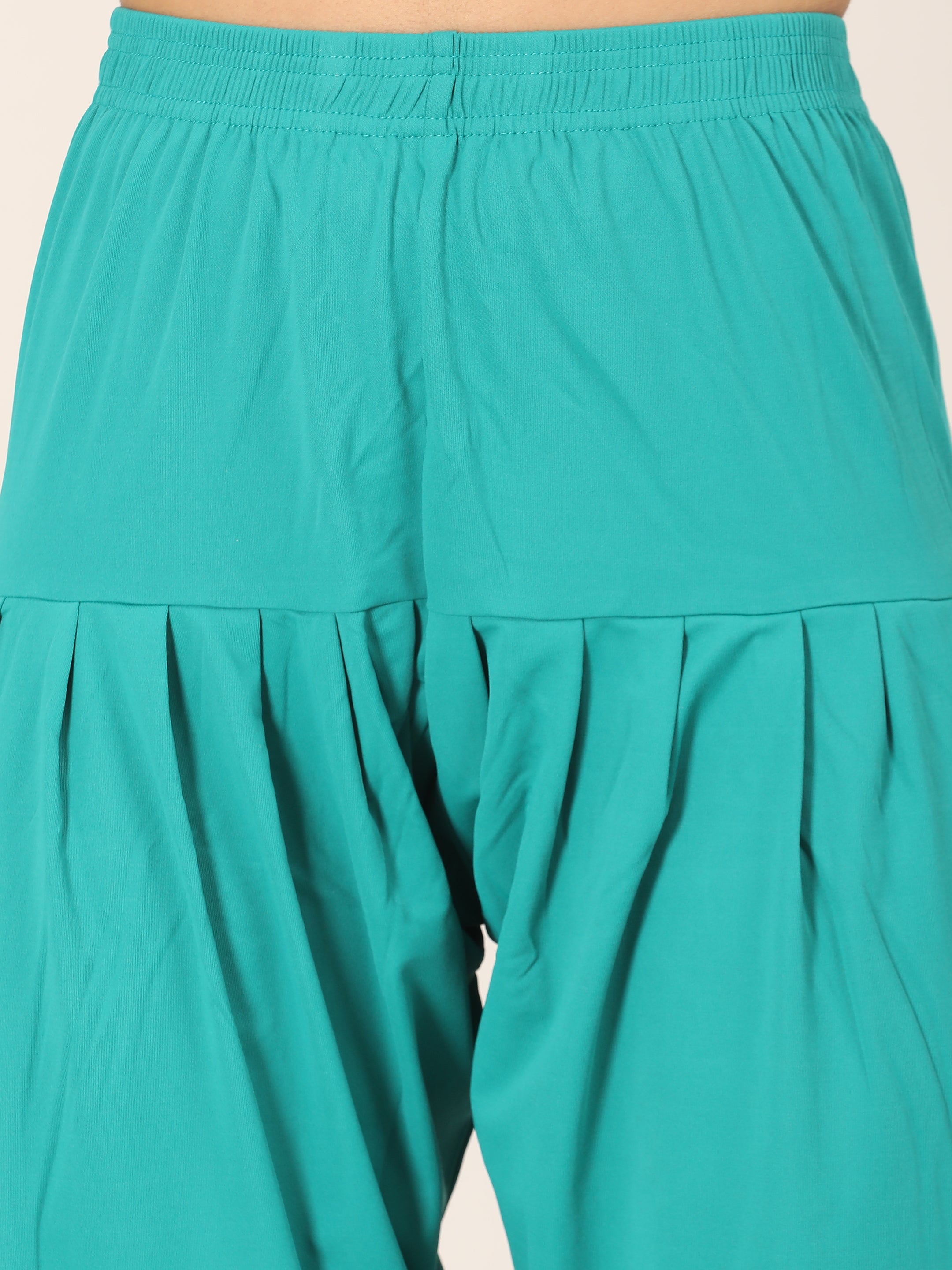 Patiala Bottom - Peacock Blue