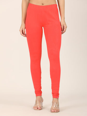Naatiya Churidar Leggings - Cherry