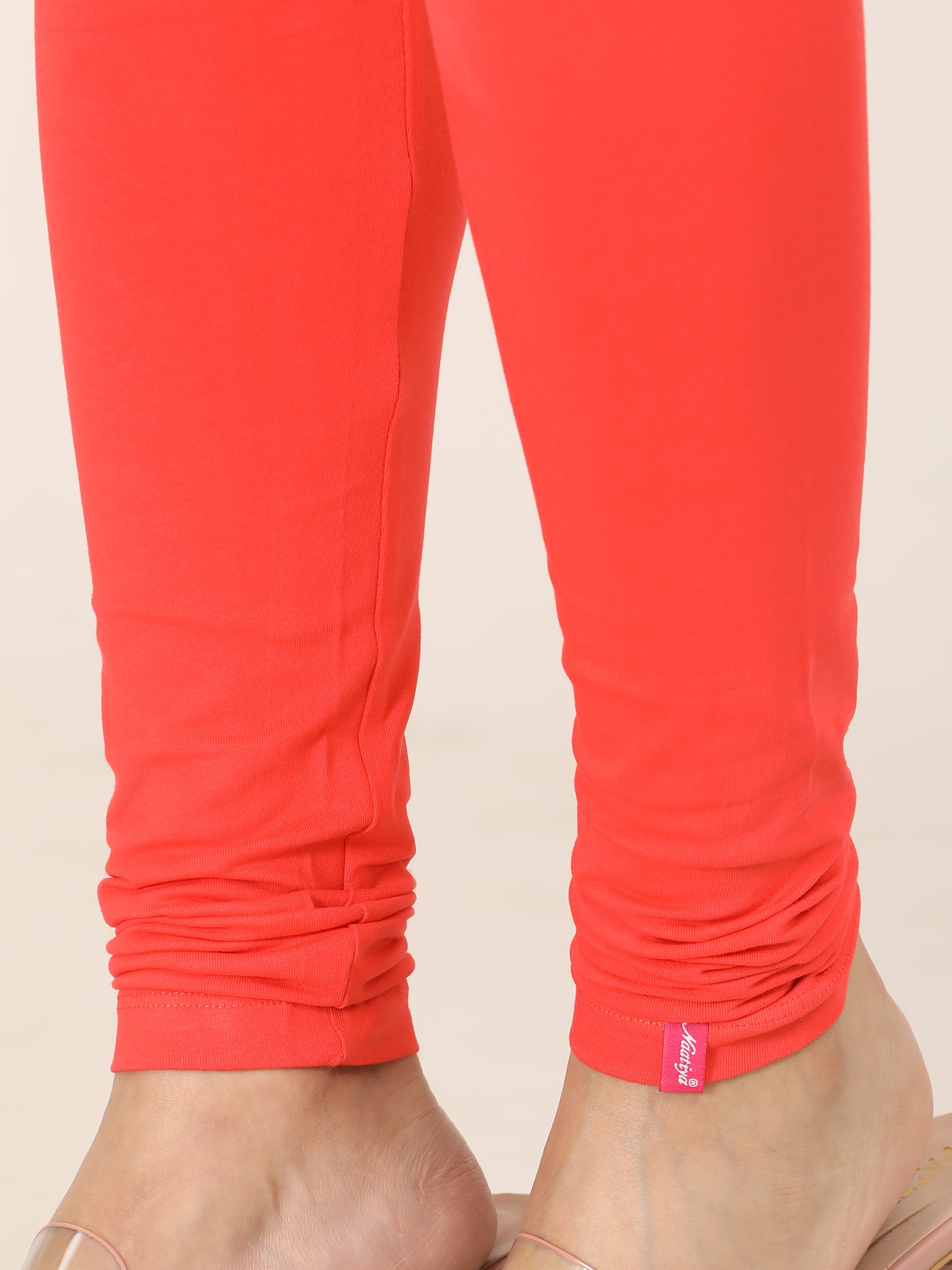 Naatiya Churidar Leggings - Cherry