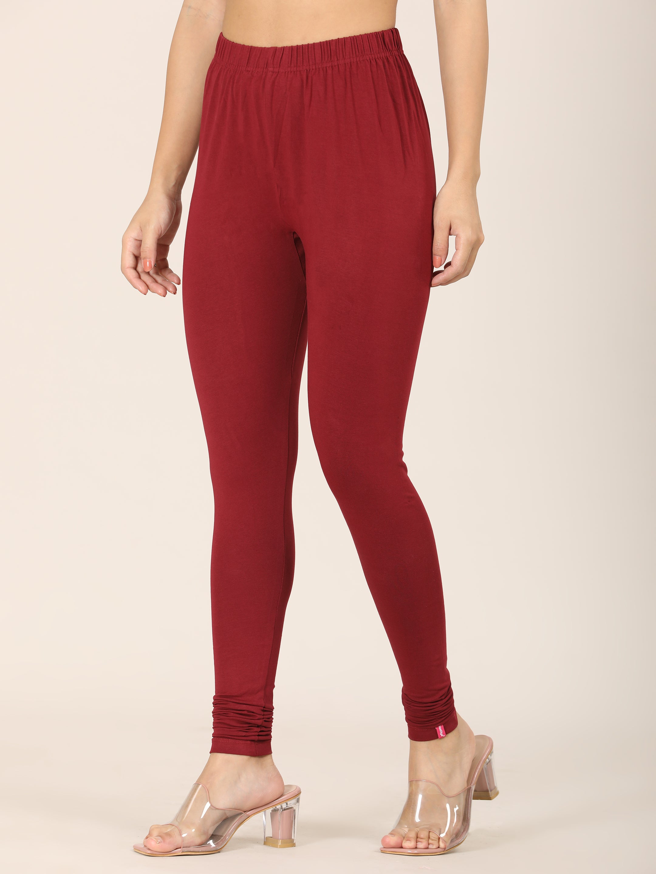 Naatiya Churidar Leggings - Maroon