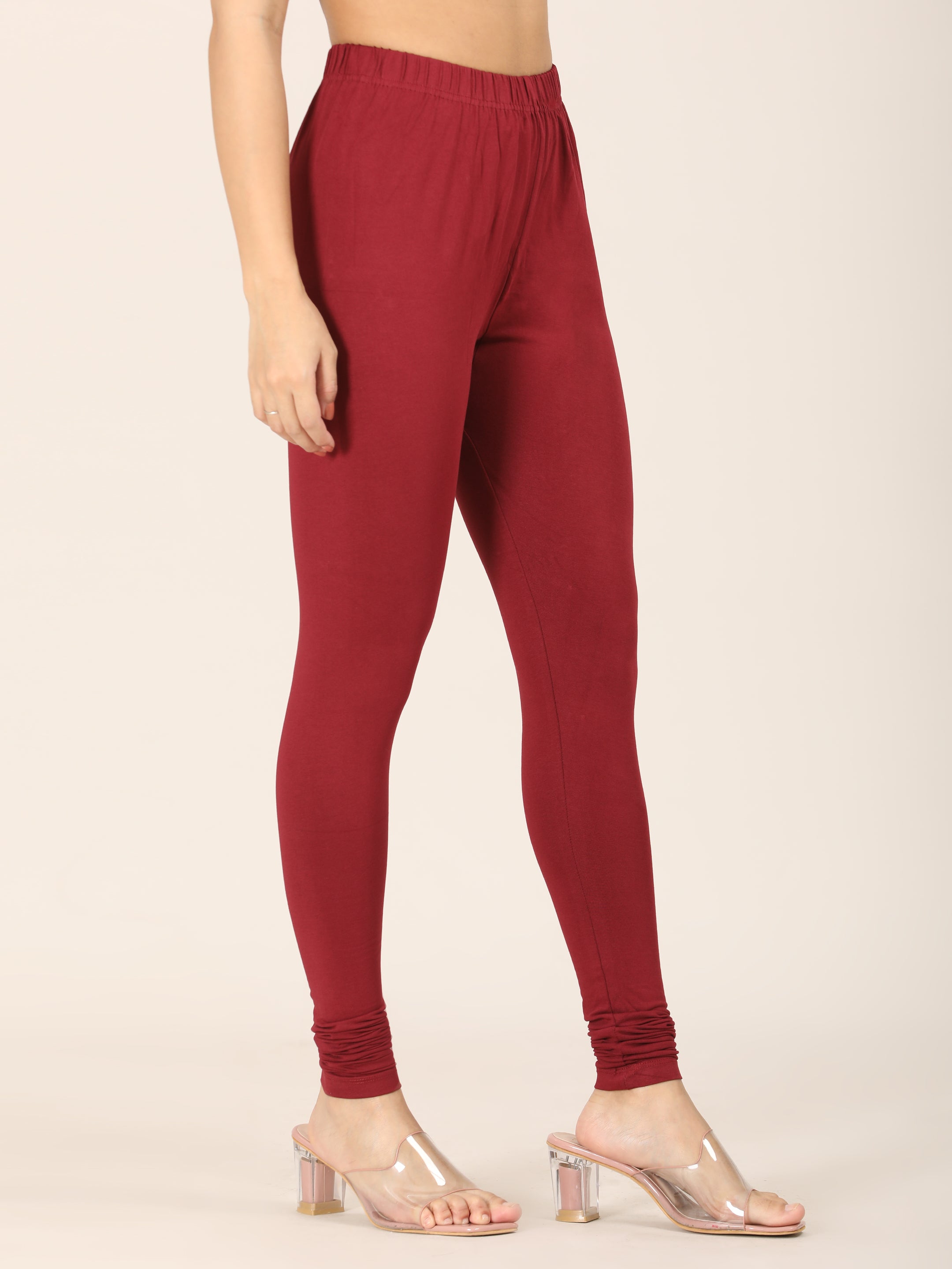 Naatiya Churidar Leggings - Maroon