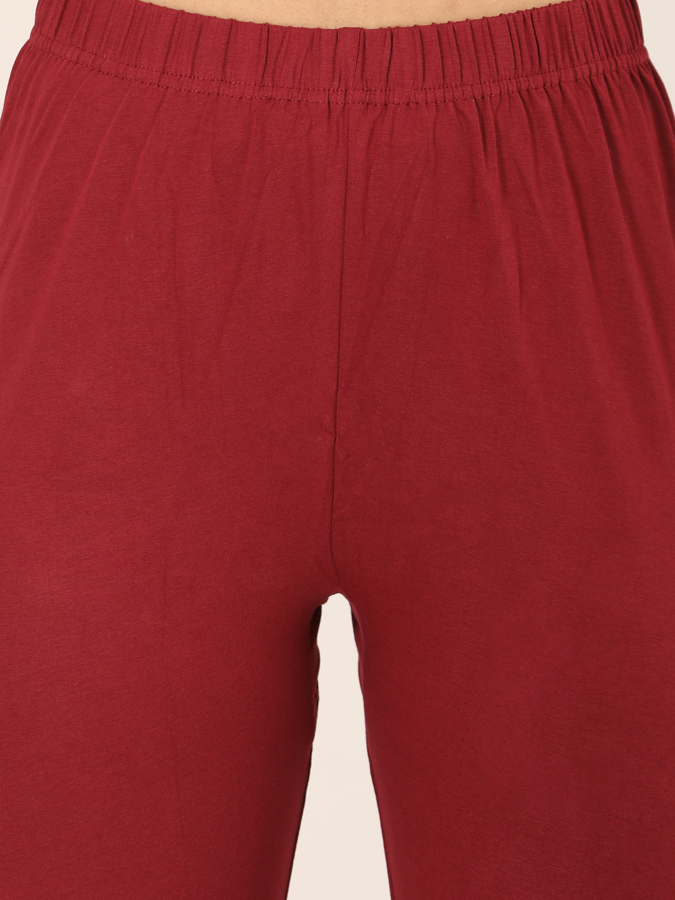 Naatiya Churidar Leggings - Maroon
