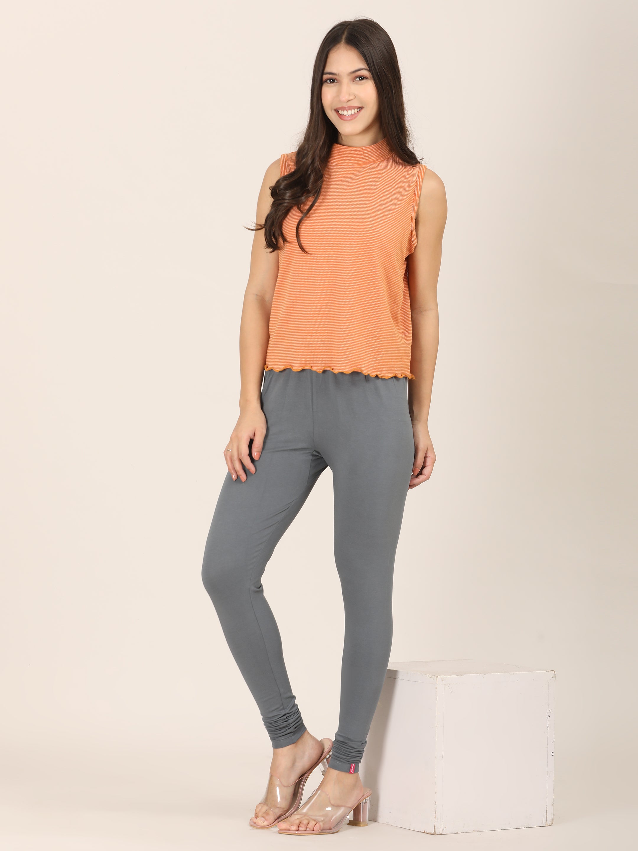 Naatiya Churidar Leggings - E Grey