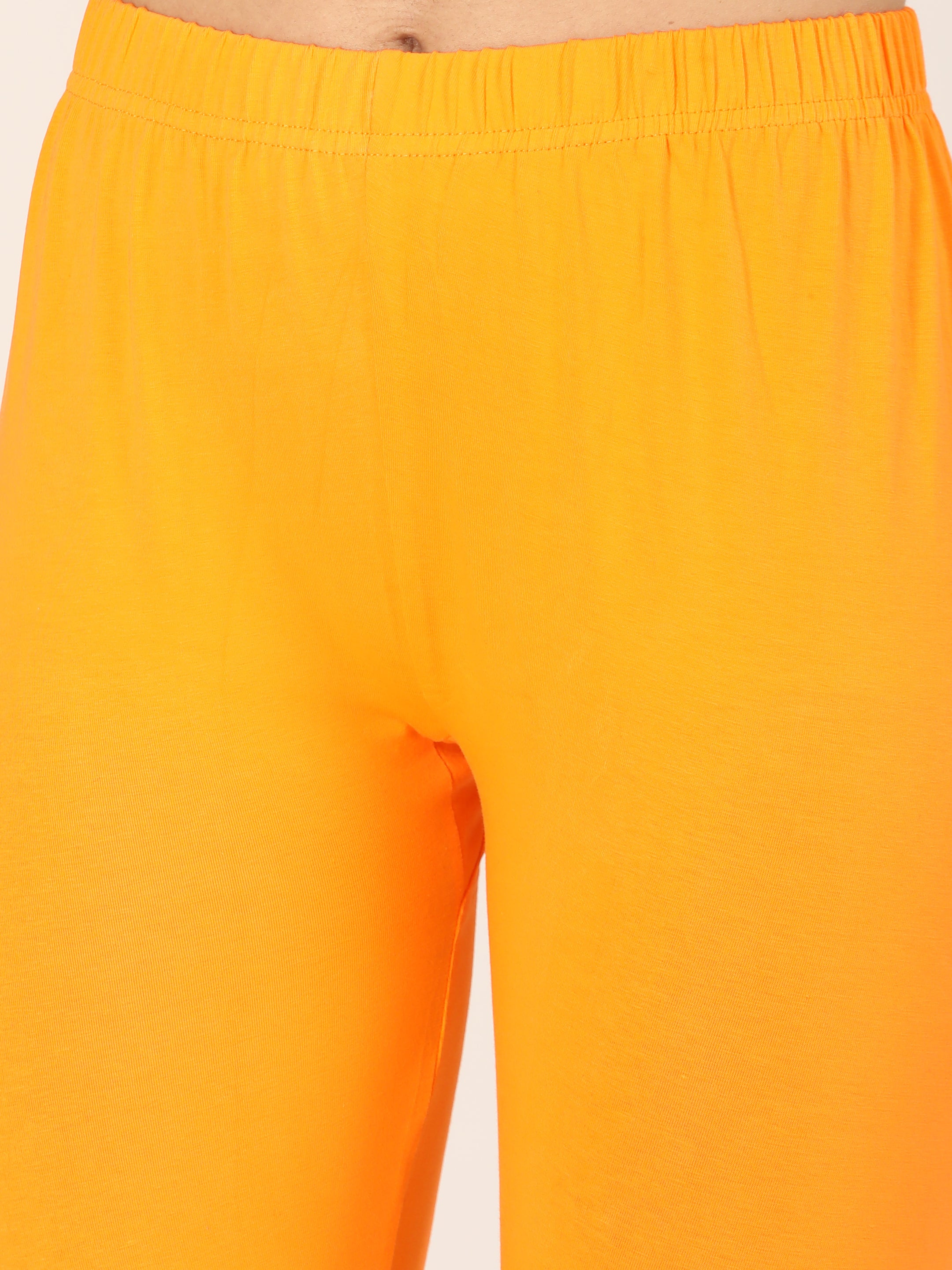 Naatiya Churidar Leggings - M Orange