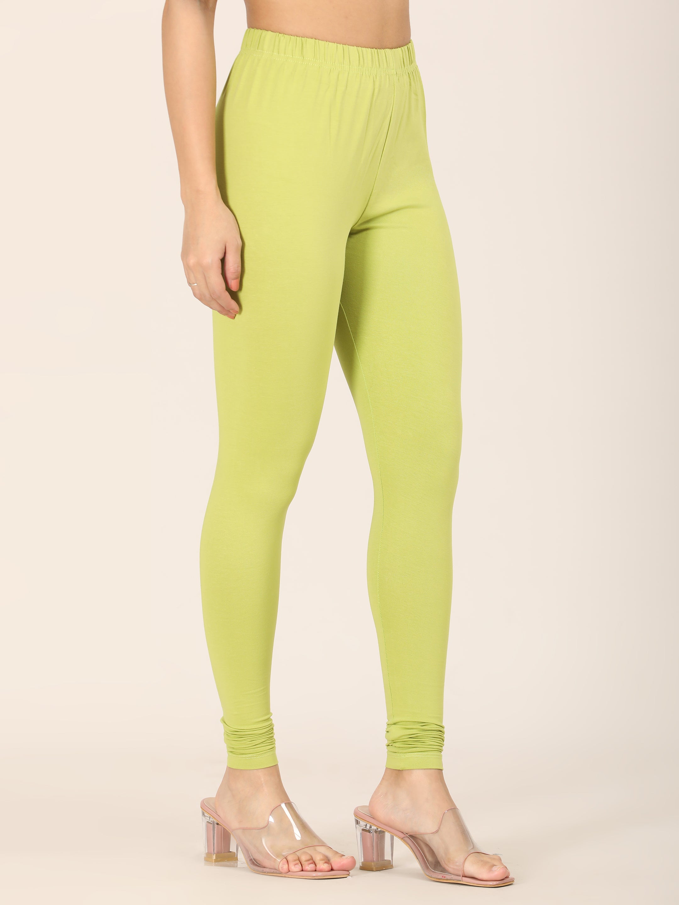 Naatiya Churidar Leggings - Pista