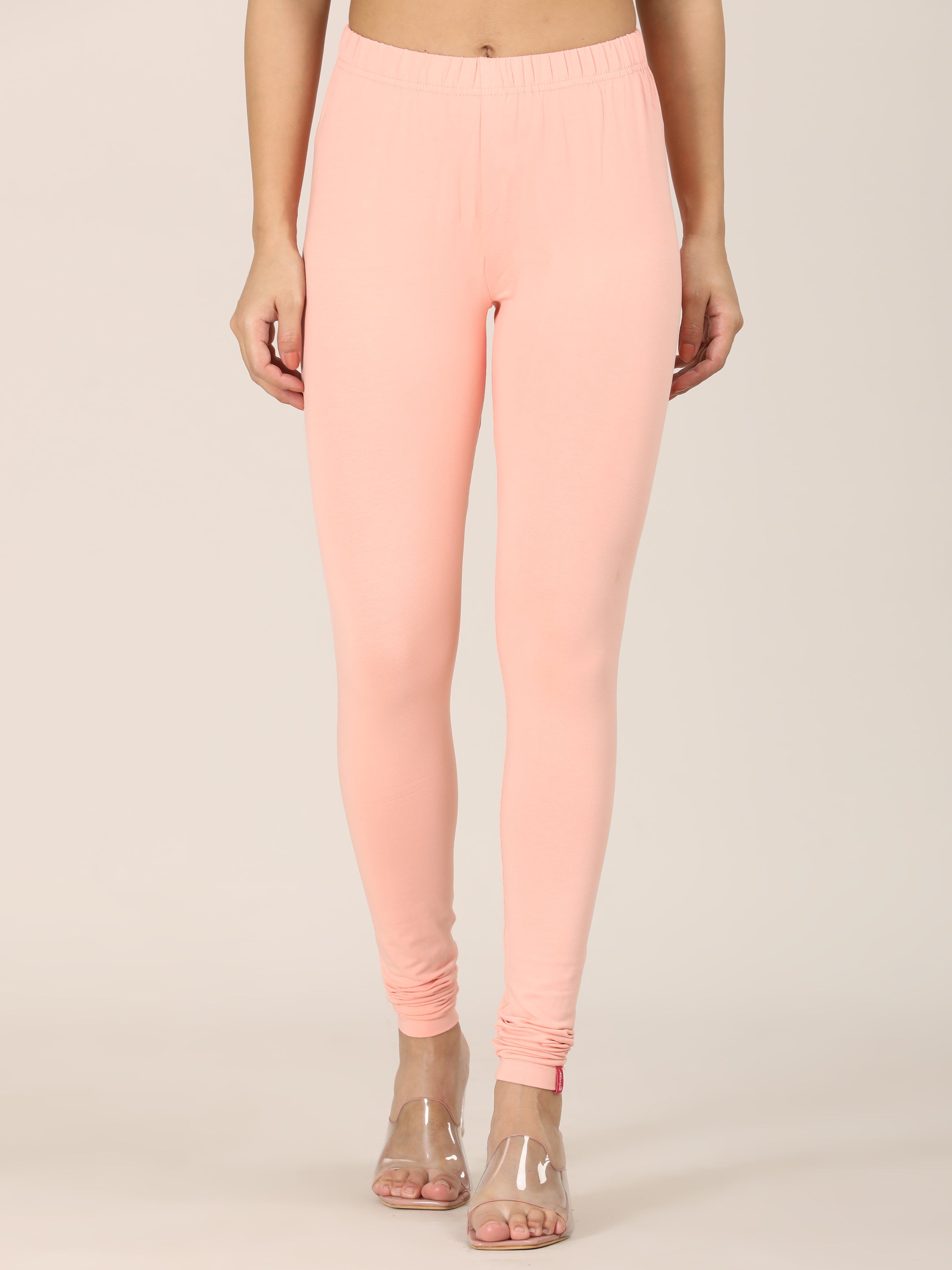 Naatiya Churidar Leggings - Peach