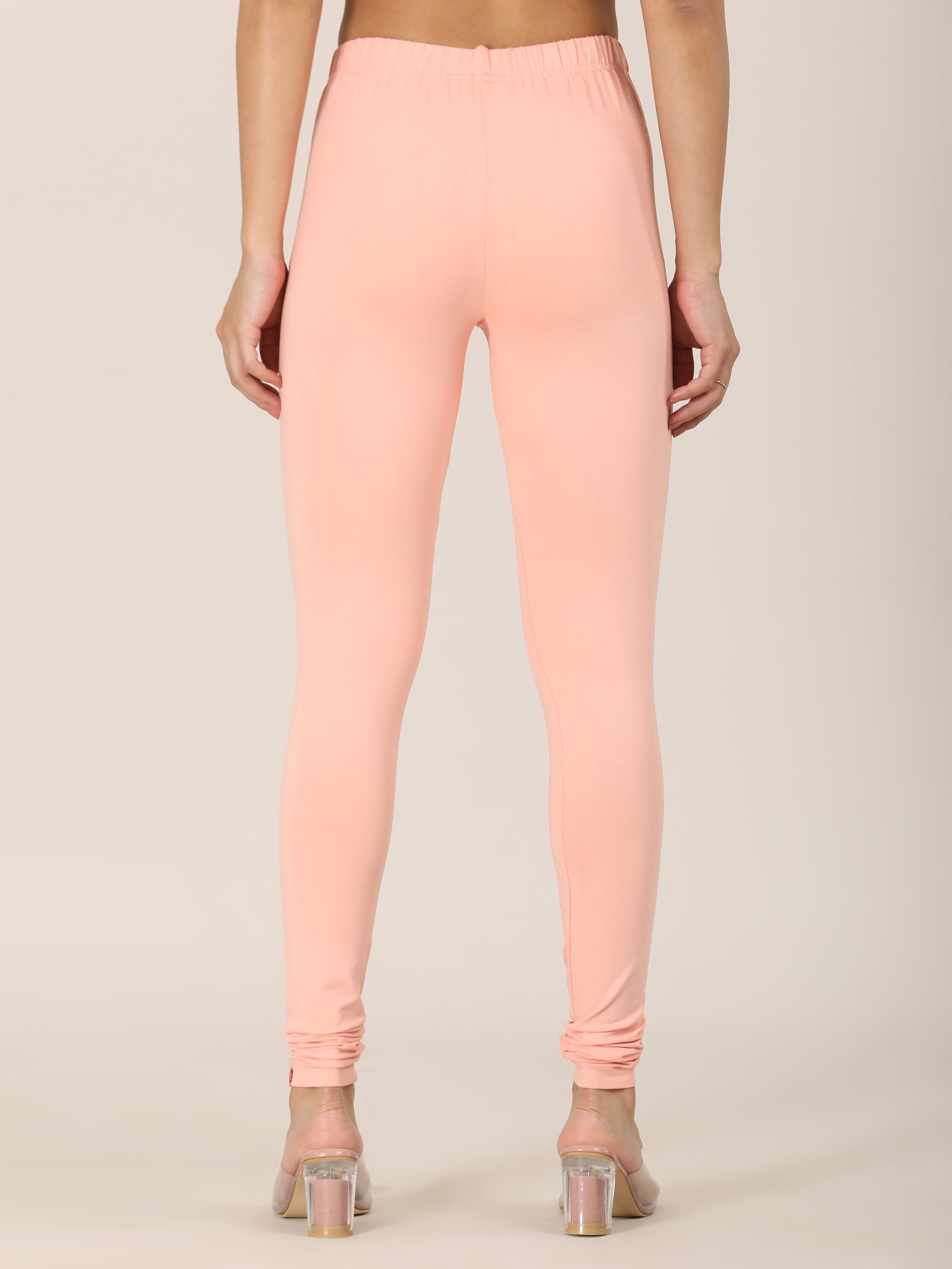 Naatiya Churidar Leggings - Peach