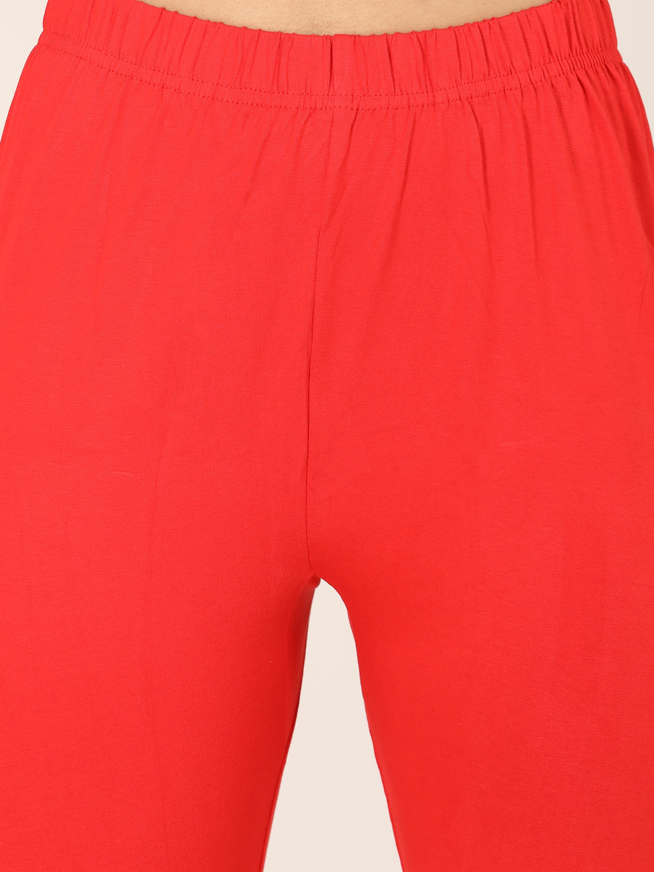 Naatiya Churidar Leggings - Red