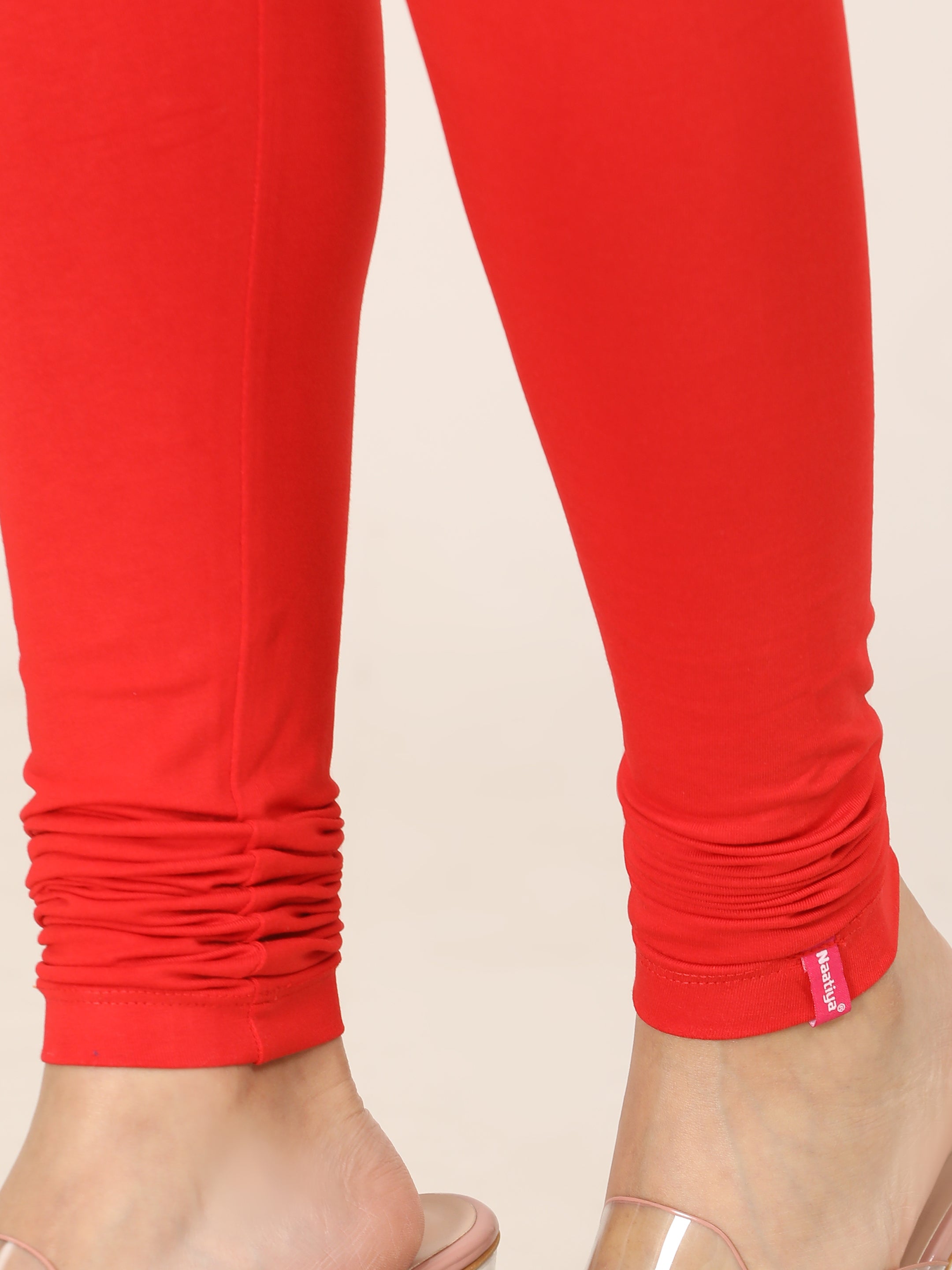 Naatiya Churidar Leggings - Red