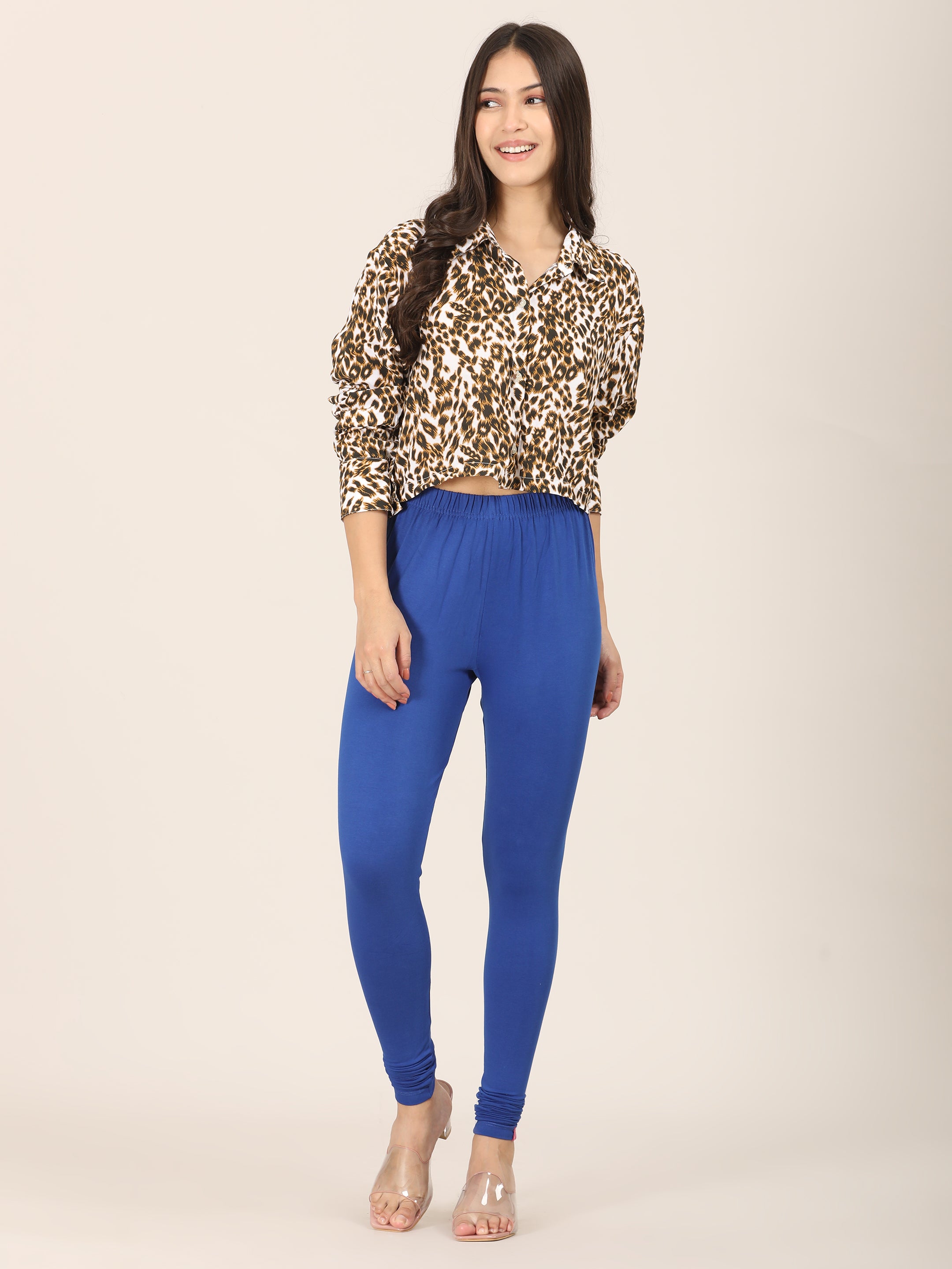 Naatiya Churidar Leggings - Pepsi Blue