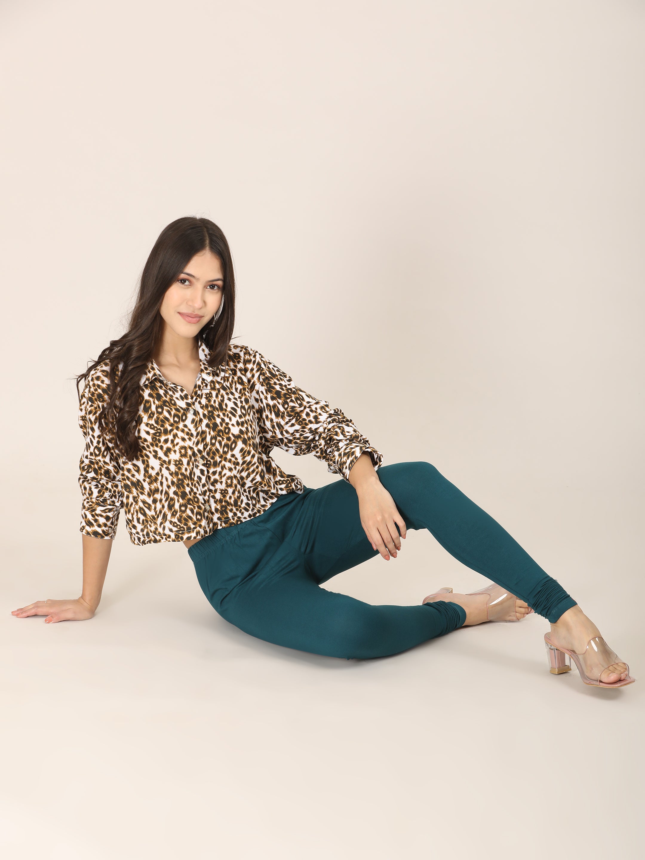 Naatiya Churidar Leggings - Teal