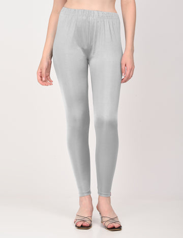 Naatiya Shimmer Leggings - New Silver