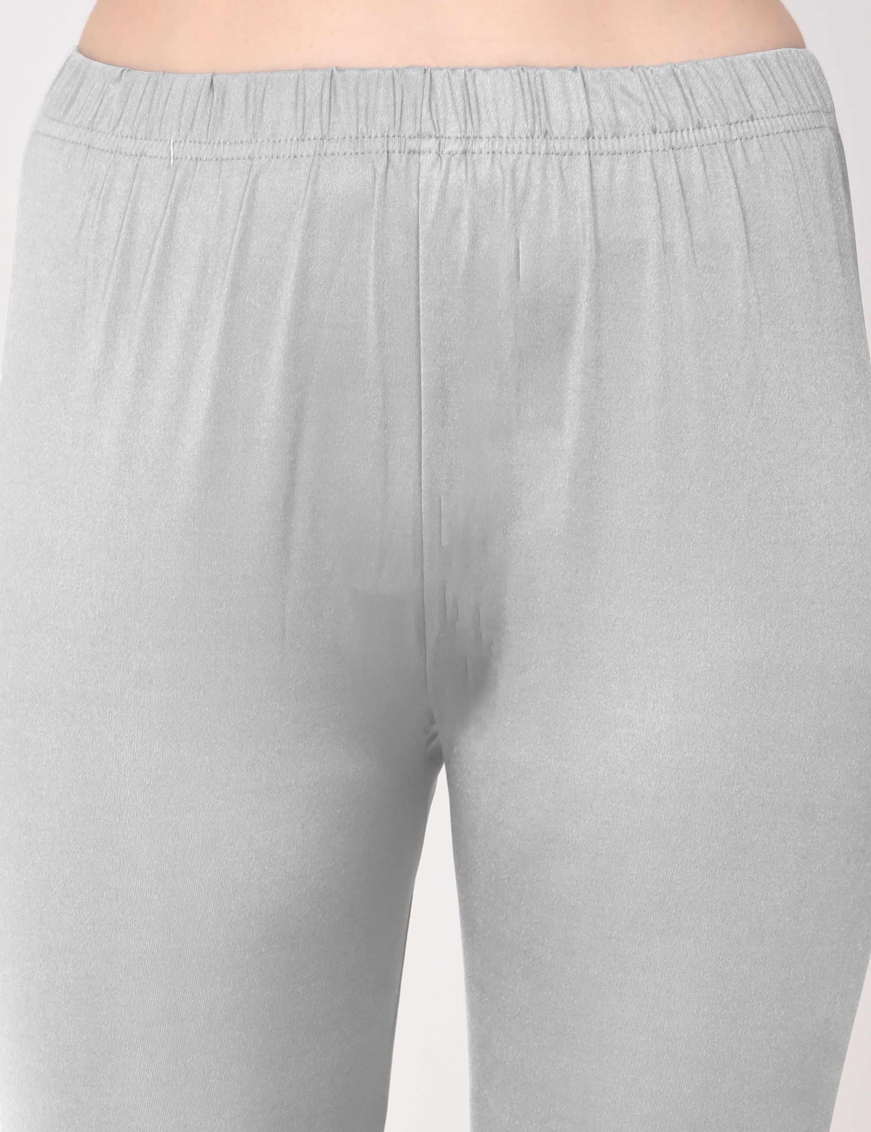 Naatiya Shimmer Leggings - New Silver