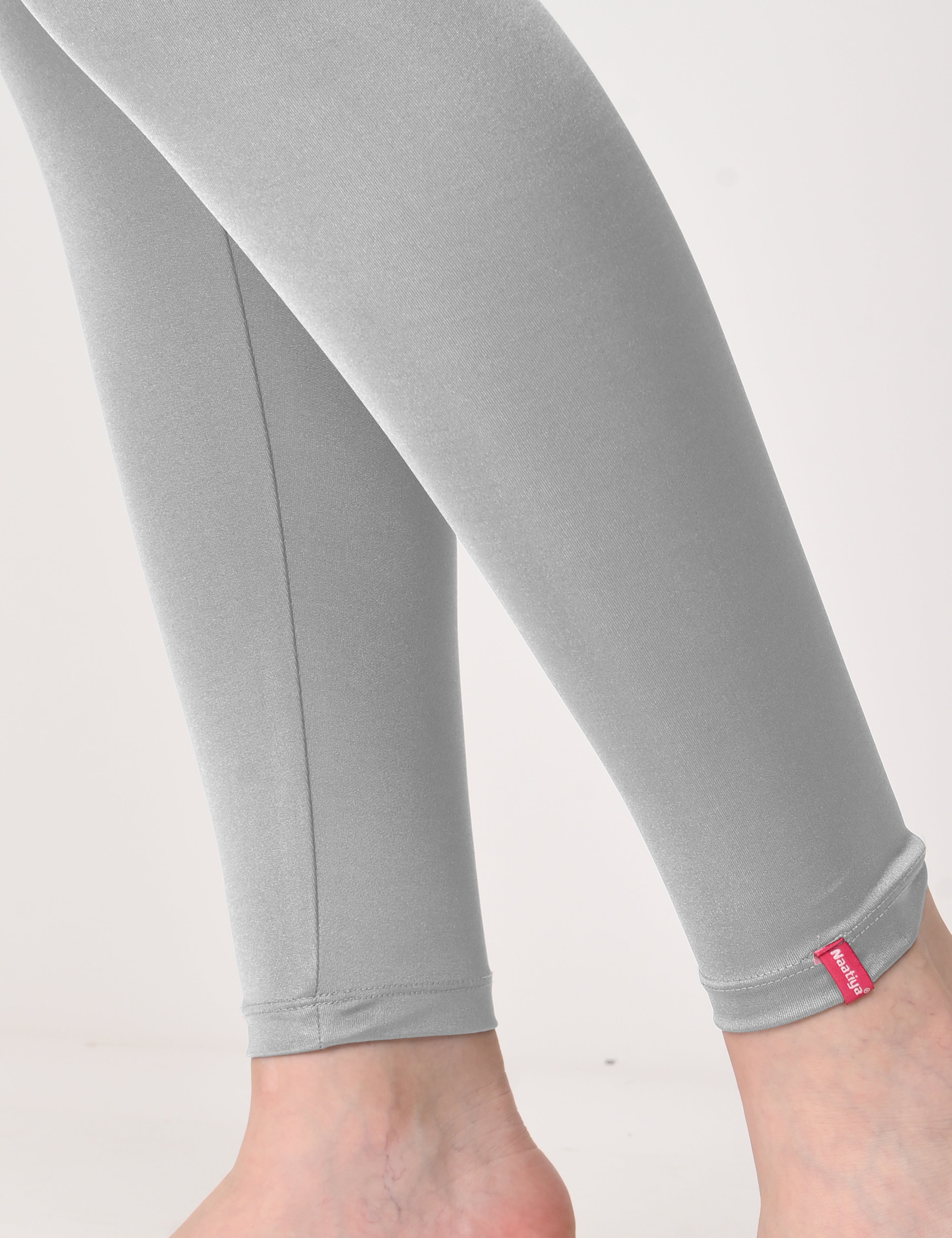 Naatiya Shimmer Leggings - New Silver