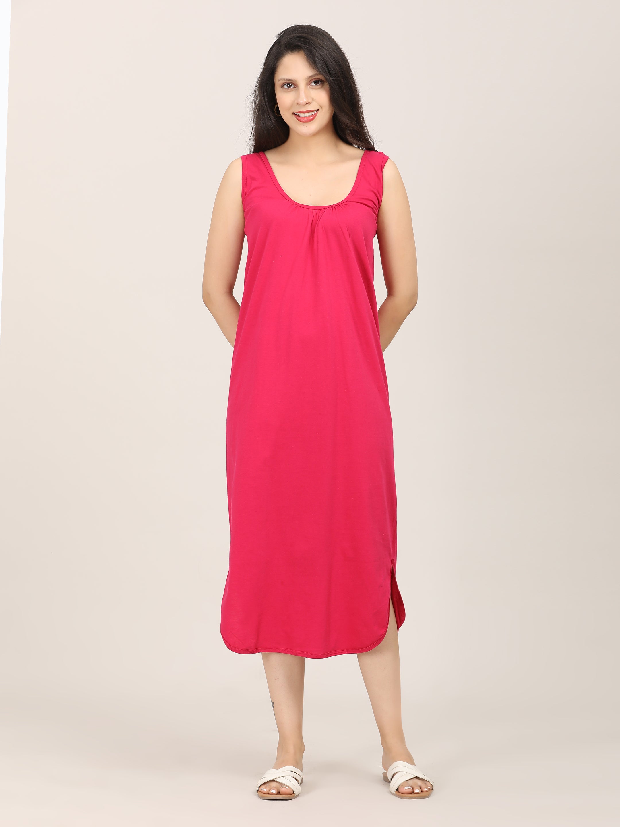 New Naatiya Nighty Slips Assorted Colour Pack of 5