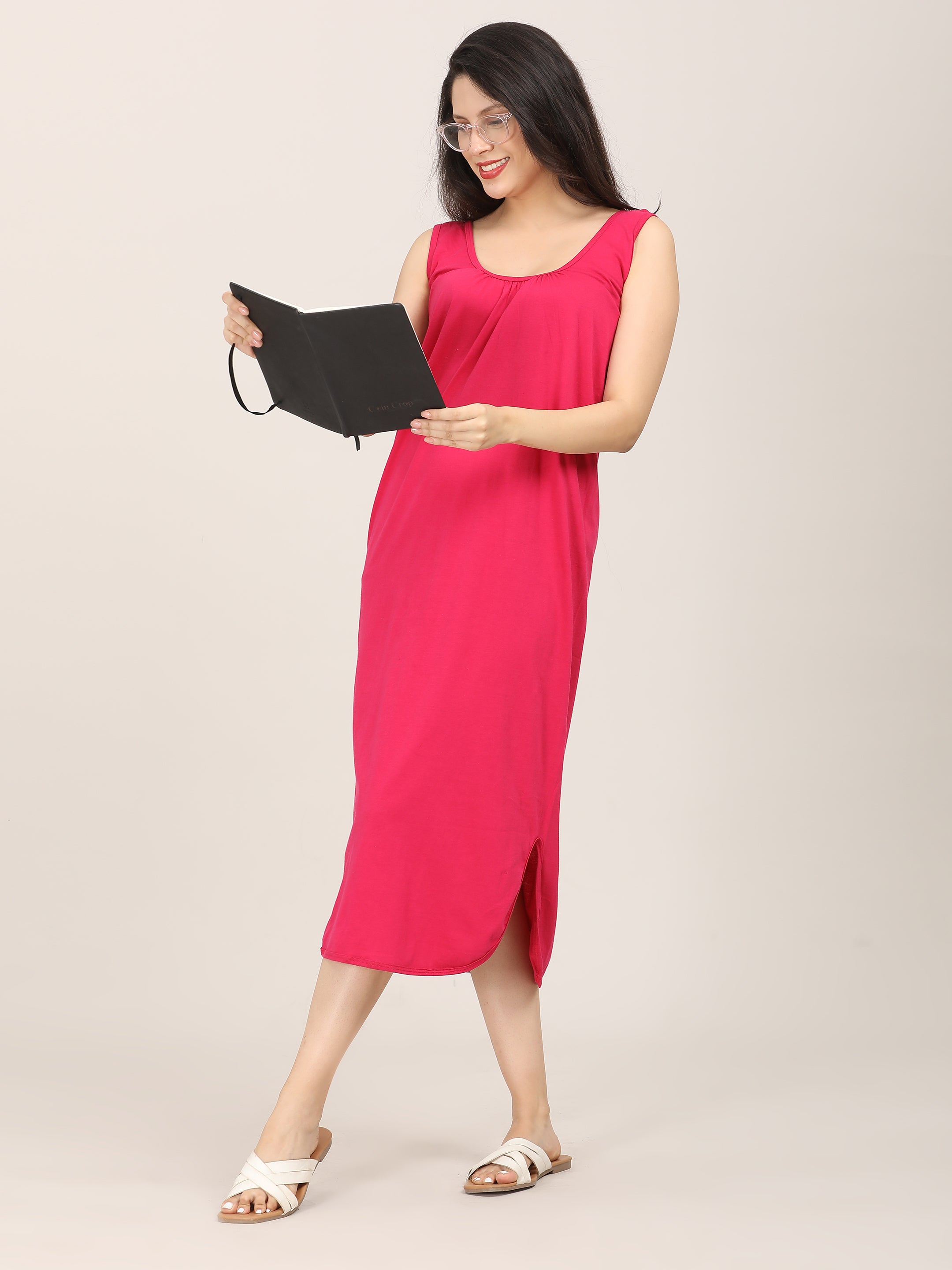 New Naatiya Nighty Slips Assorted Colour Pack of 5