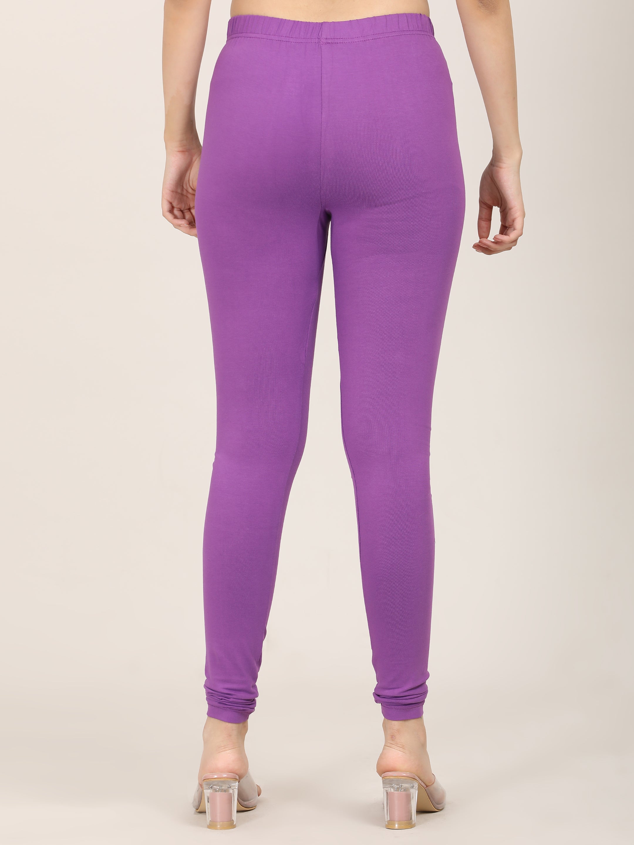 Naatiya Churidar Leggings - Purple