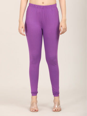 Naatiya Churidar Leggings - Purple