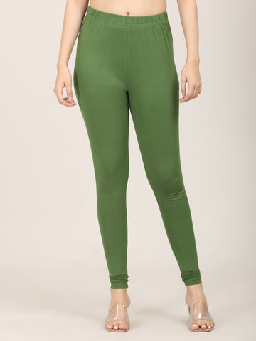 Naatiya Churidar Leggings - Moss