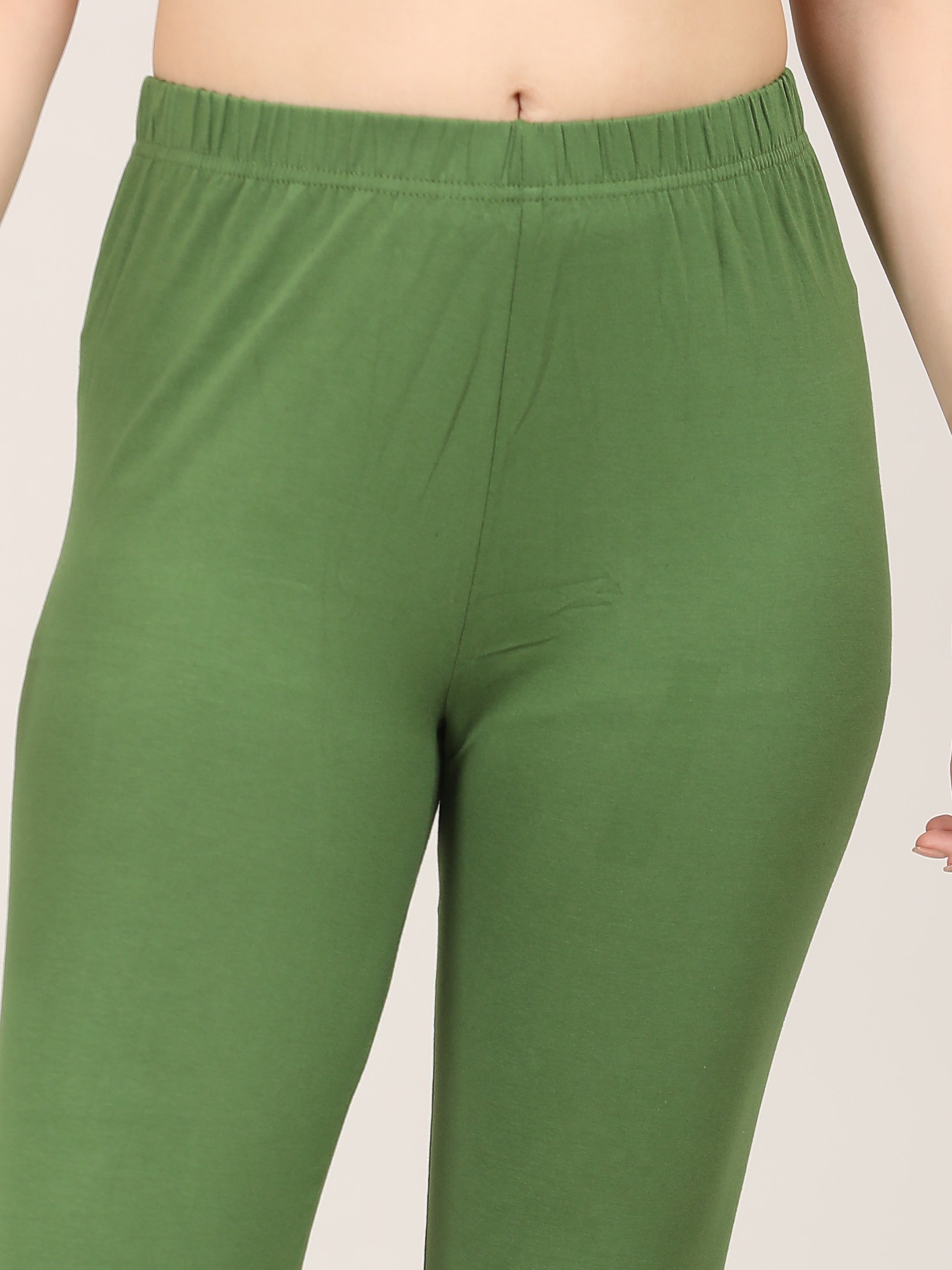 Naatiya Churidar Leggings - Moss