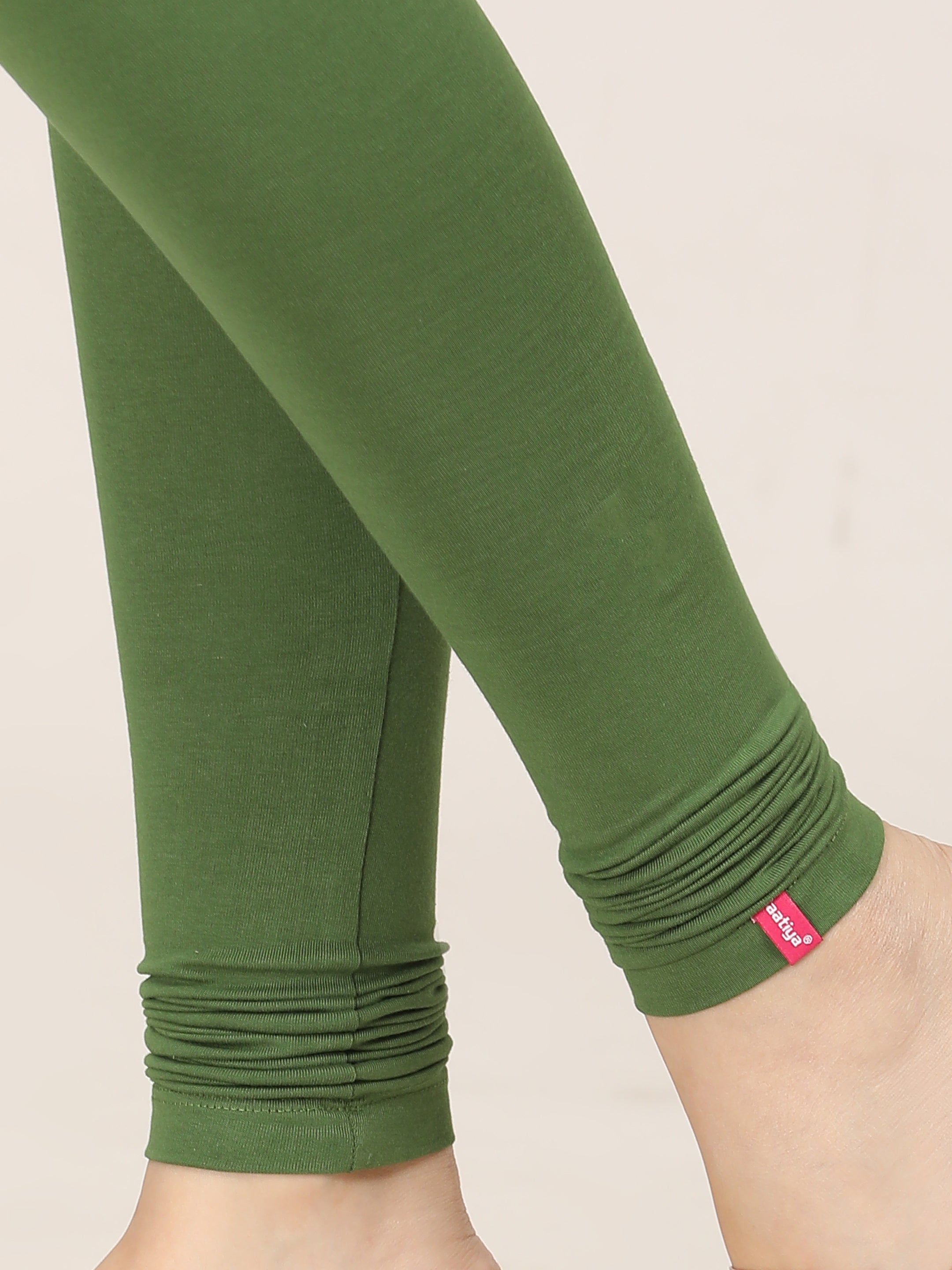 Naatiya Churidar Leggings - Moss