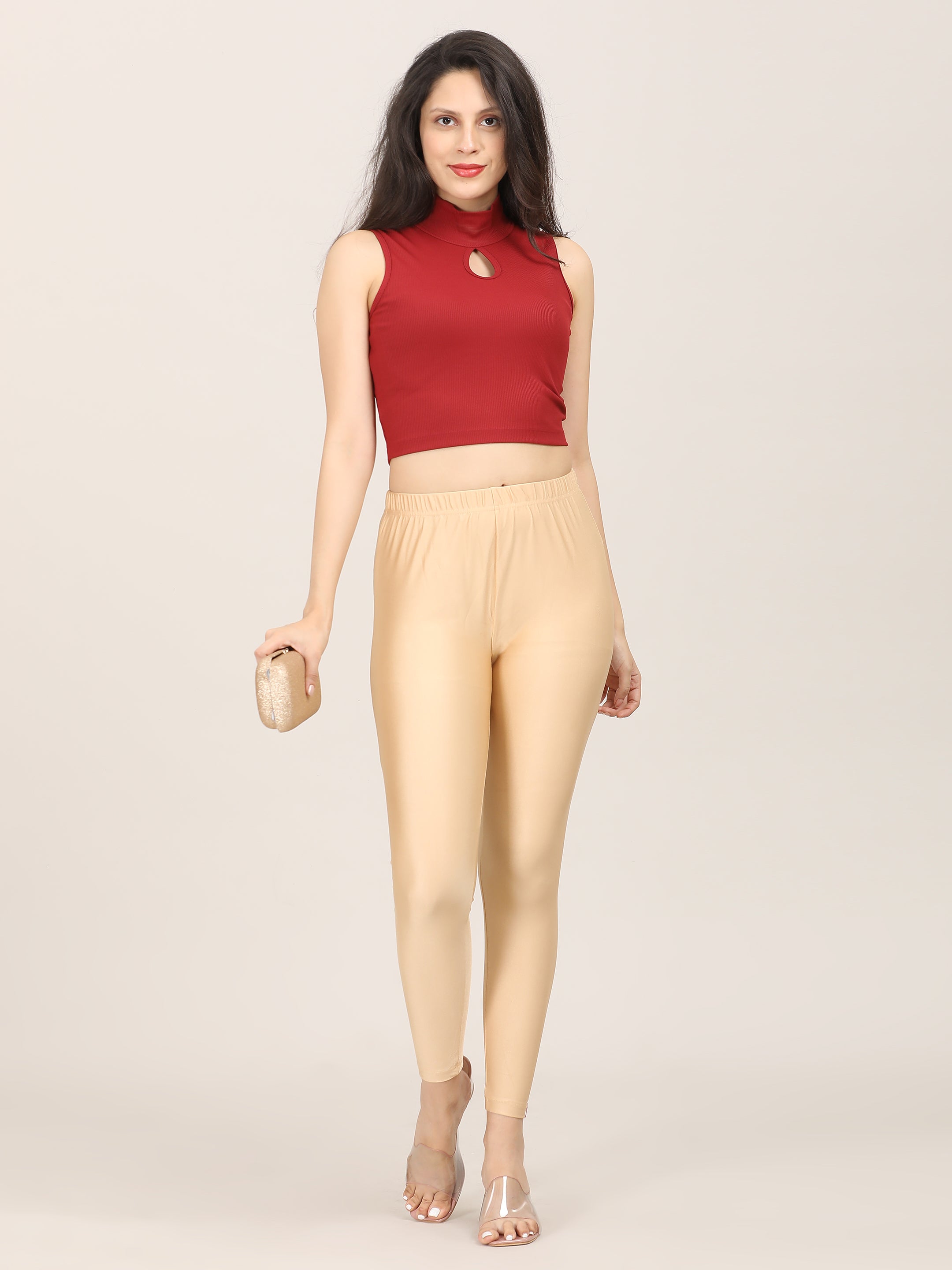 Naatiya Shimmer Leggings - Copper
