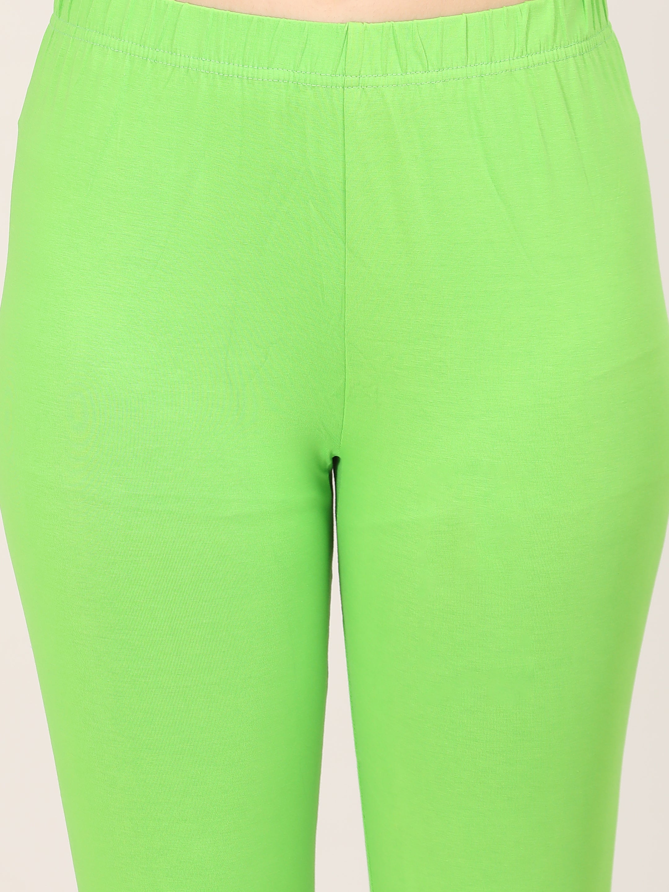 Naatiya Churidar Leggings - Parrot Green