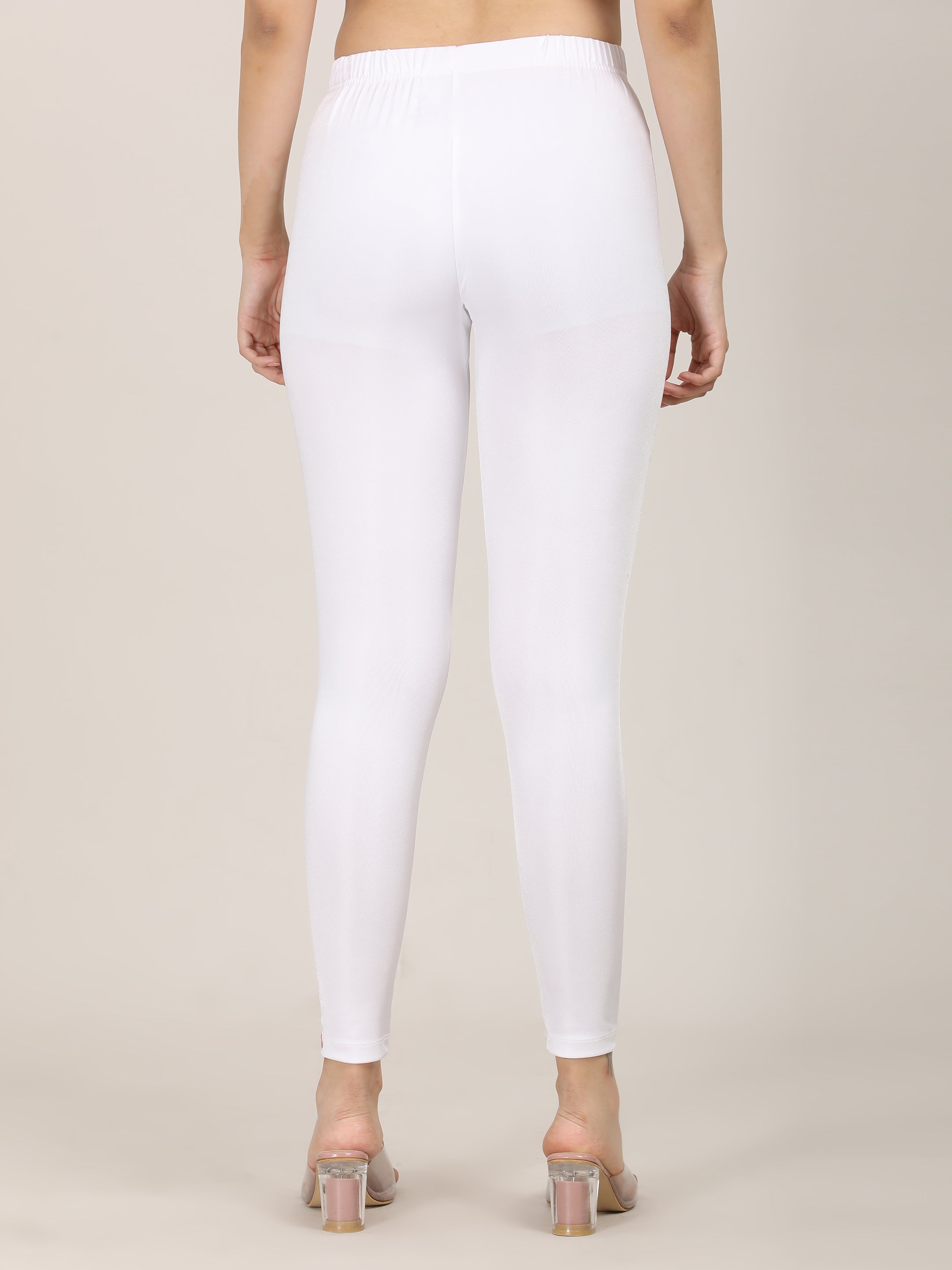 Naatiya Shimmer Leggings - White