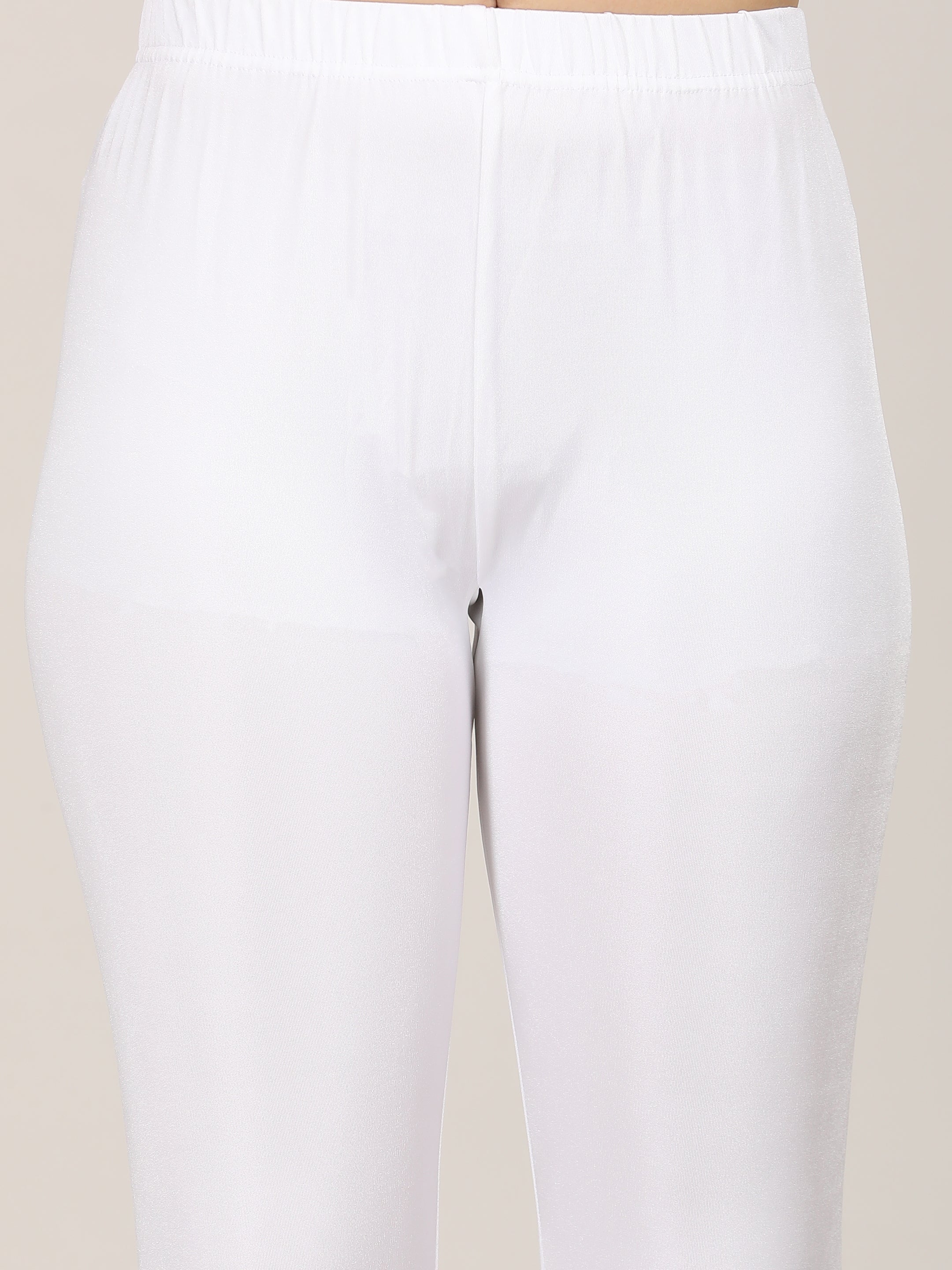 Naatiya Shimmer Leggings - White