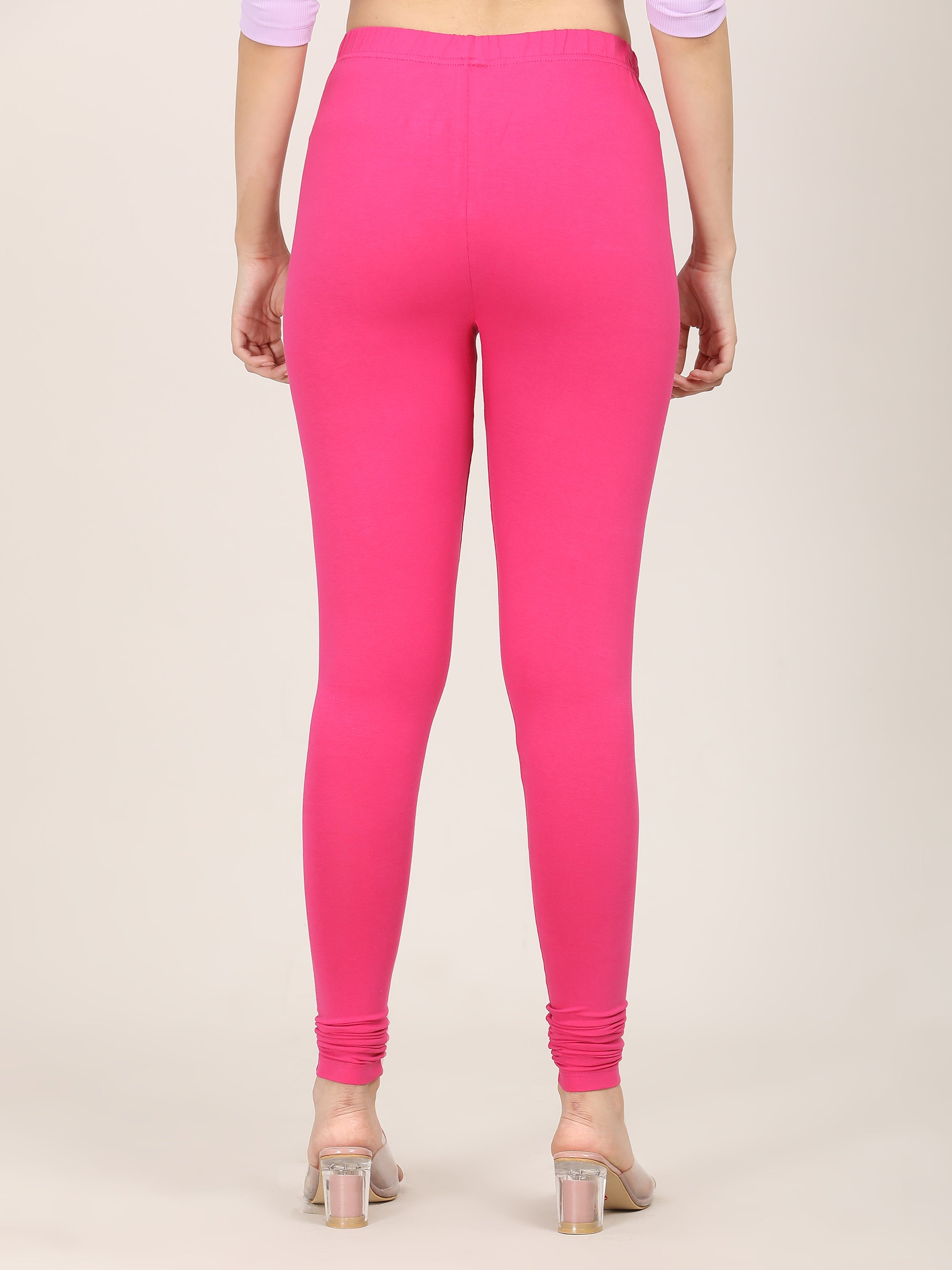 Naatiya Churidar Leggings - Fuchsia
