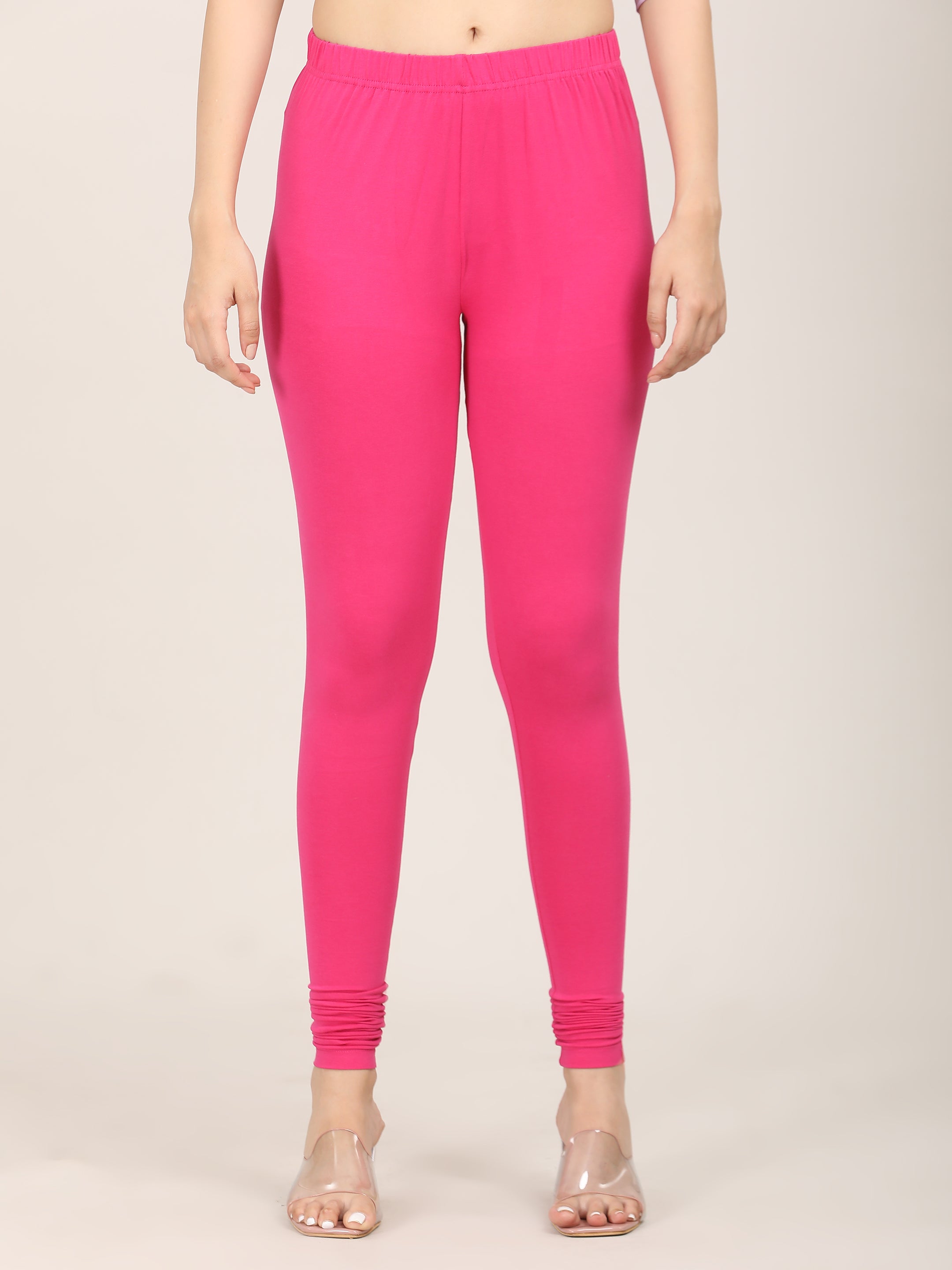 Naatiya Churidar Leggings - Fuchsia