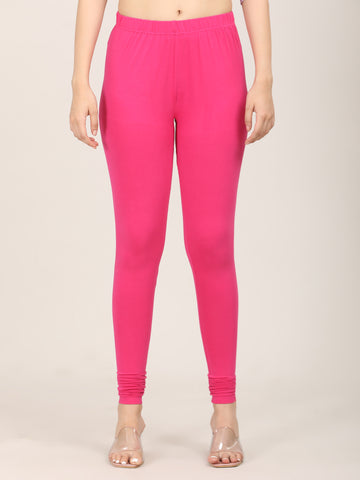 Naatiya Churidar Leggings - Fuchsia