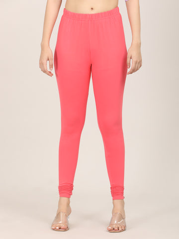 Naatiya Churidar Leggings - Coral