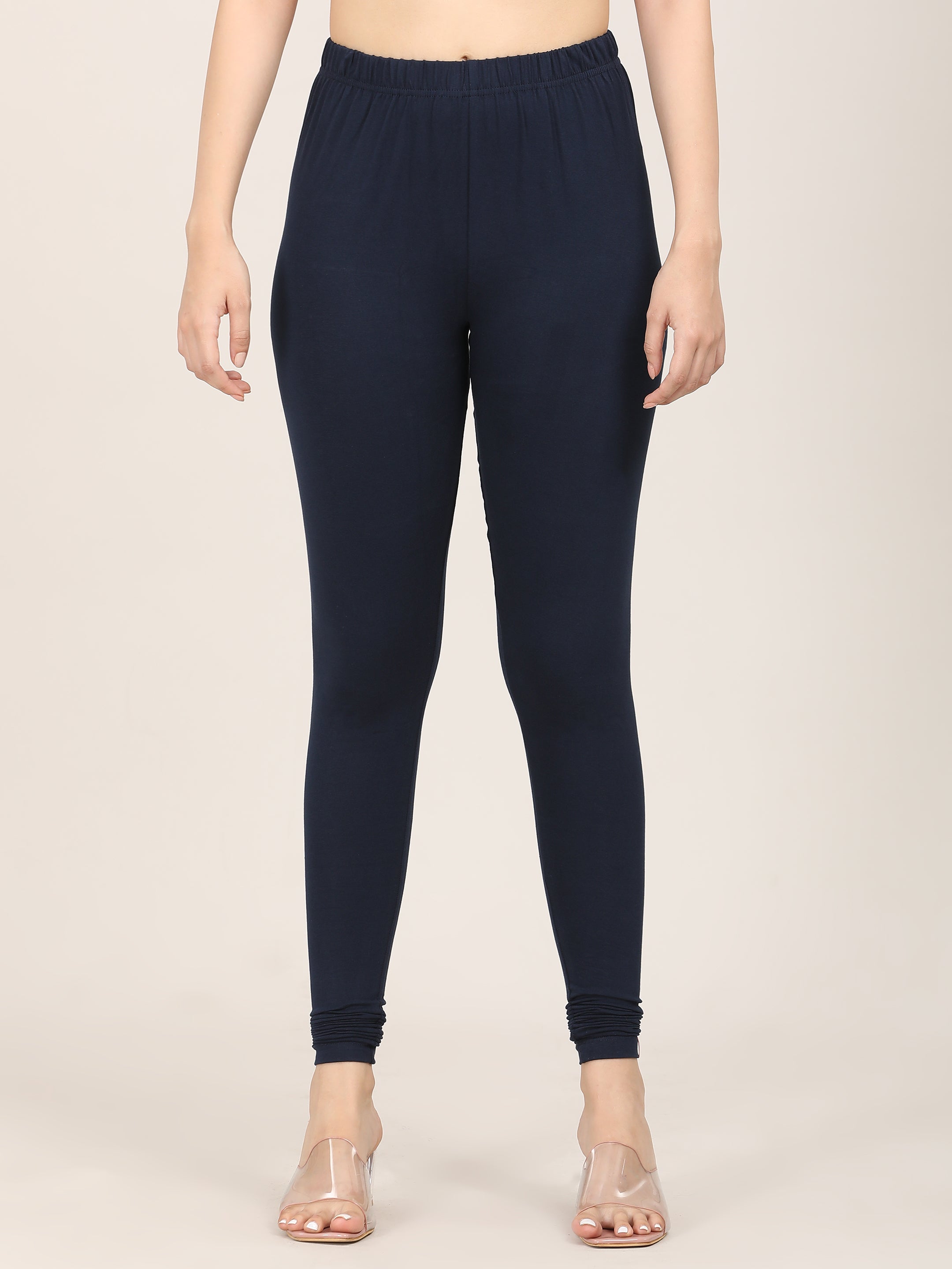 Naatiya Churidar Leggings - Navy