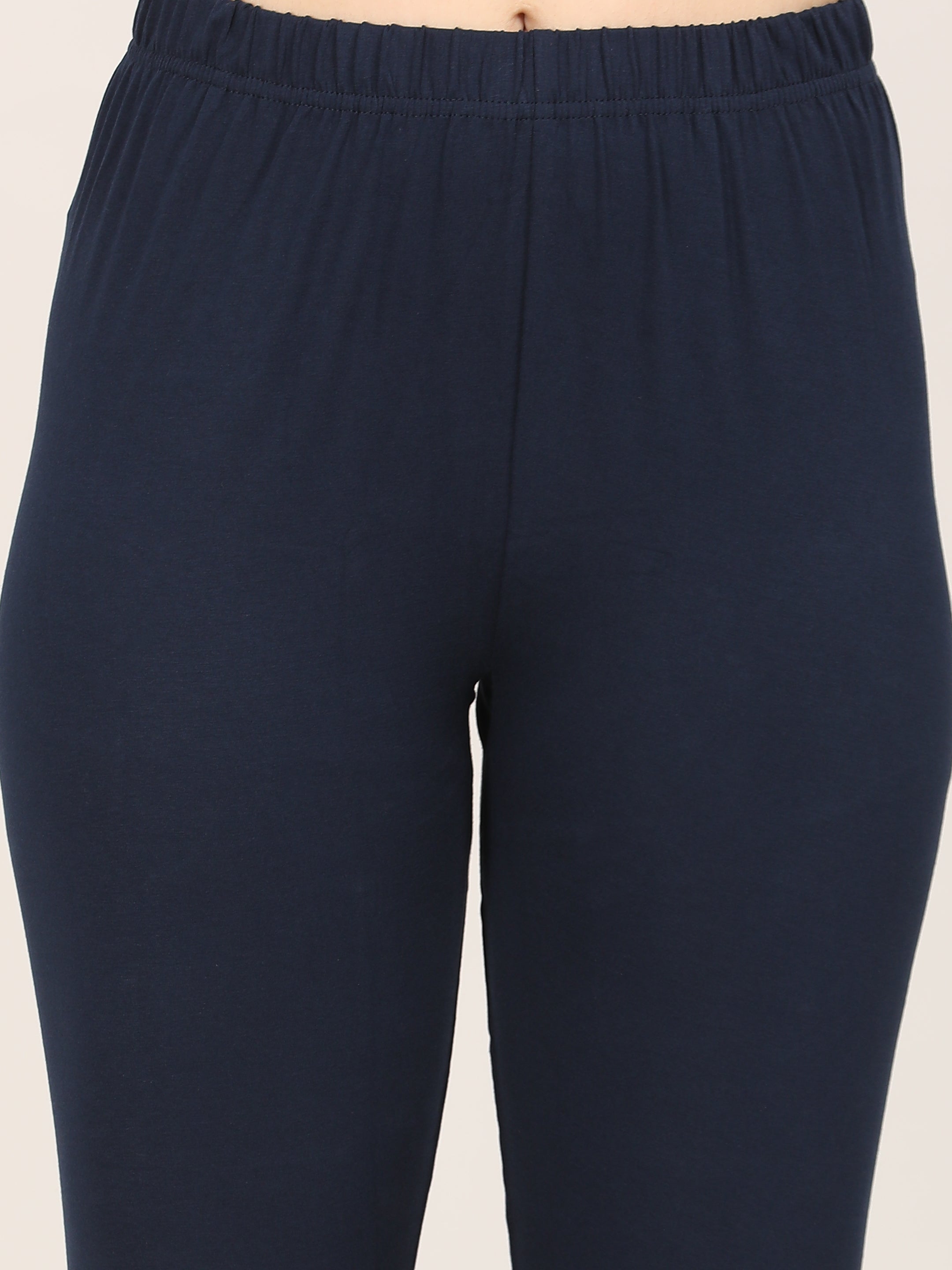 Naatiya Churidar Leggings - Navy