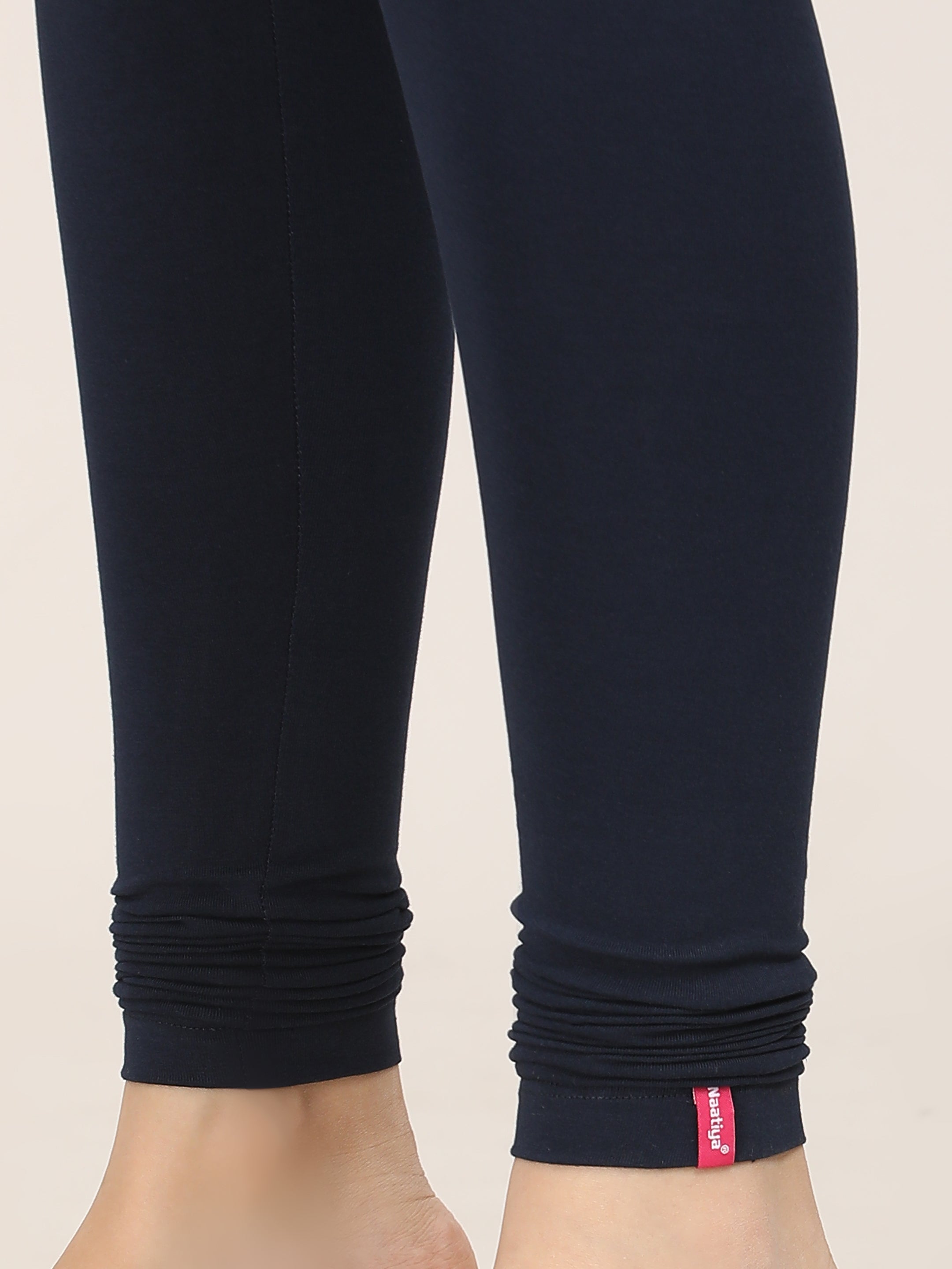 Naatiya Churidar Leggings - Navy