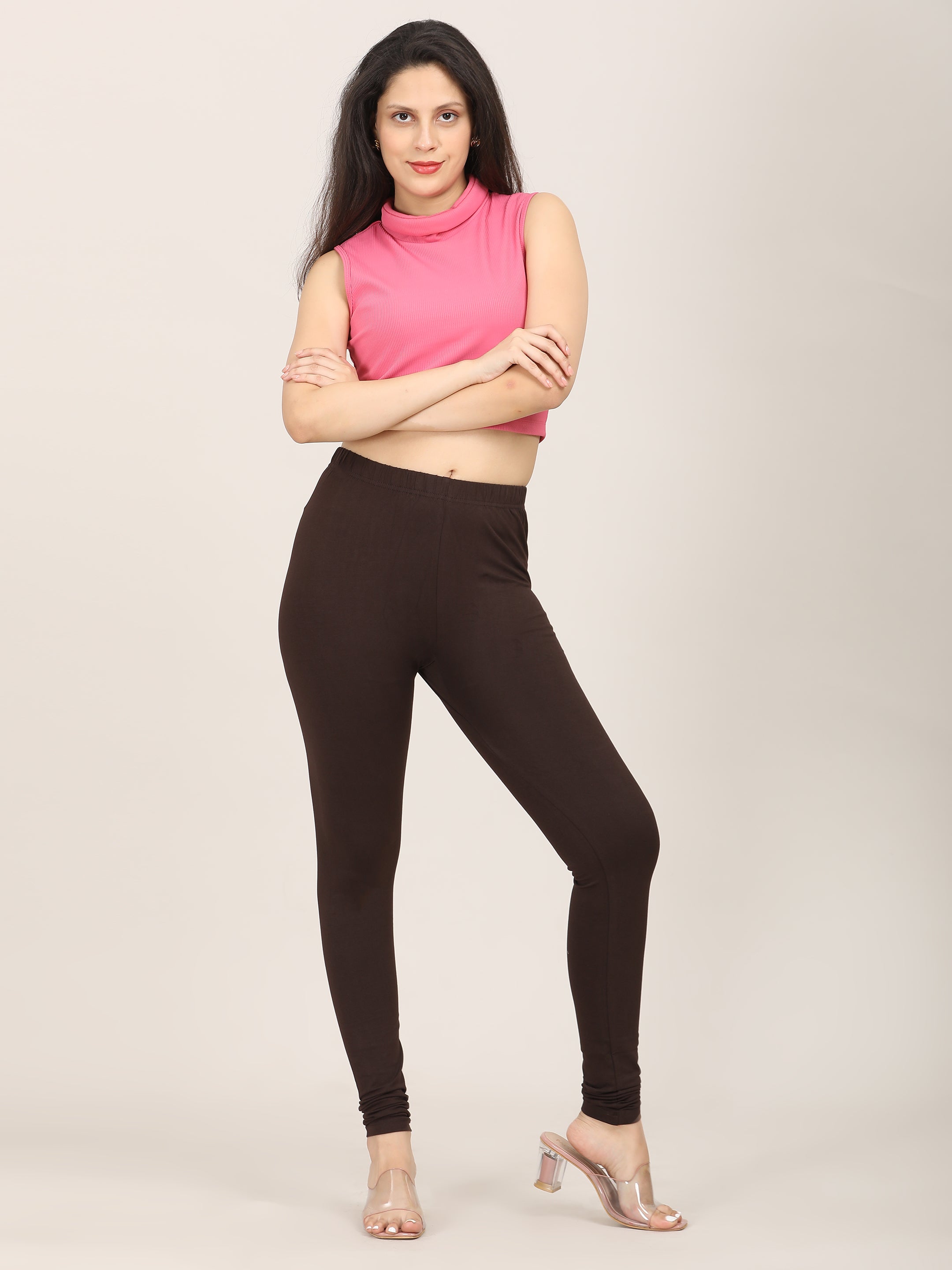Naatiya Churidar Leggings - Coffee Brown