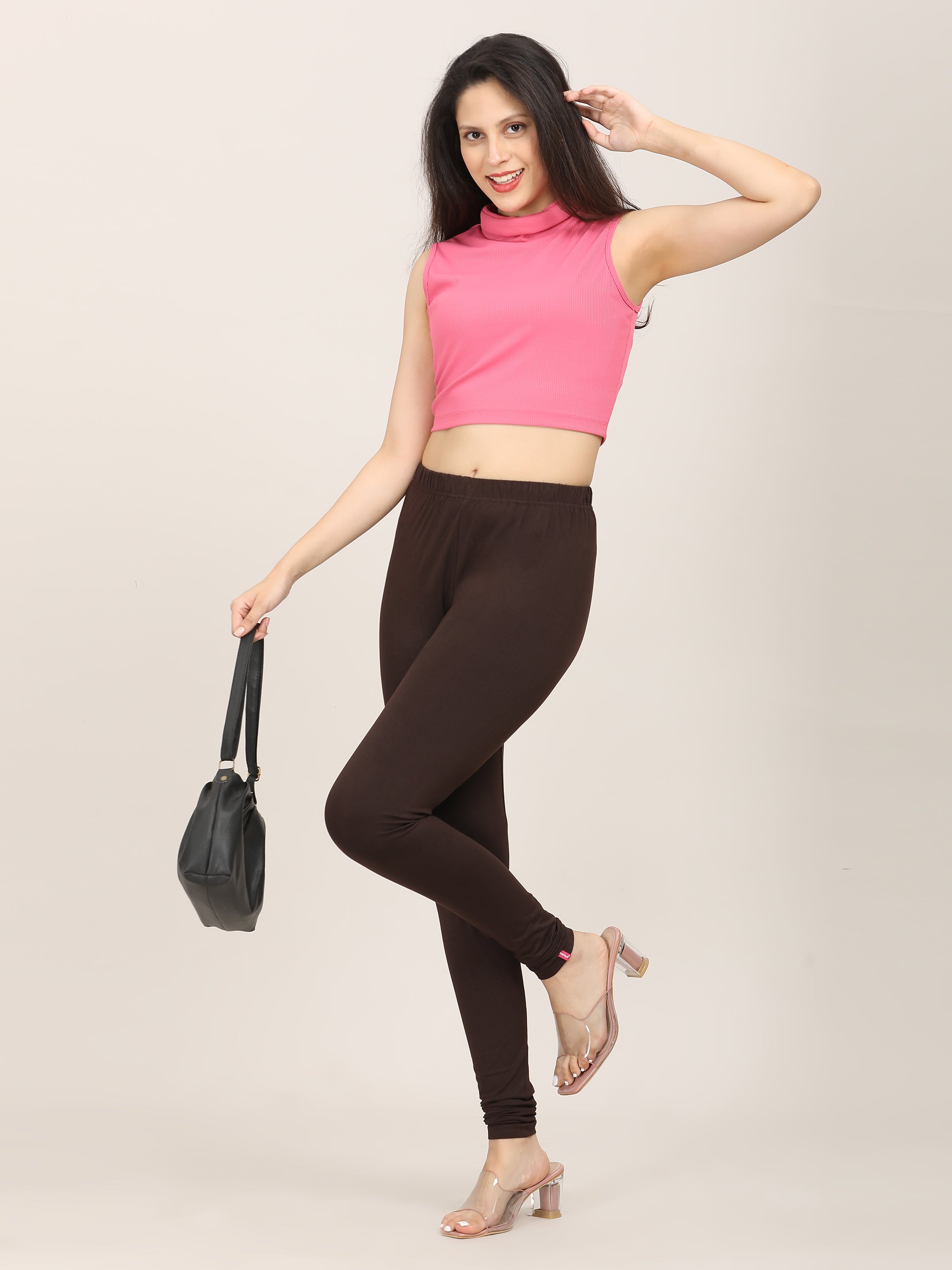 Naatiya Churidar Leggings - Coffee Brown