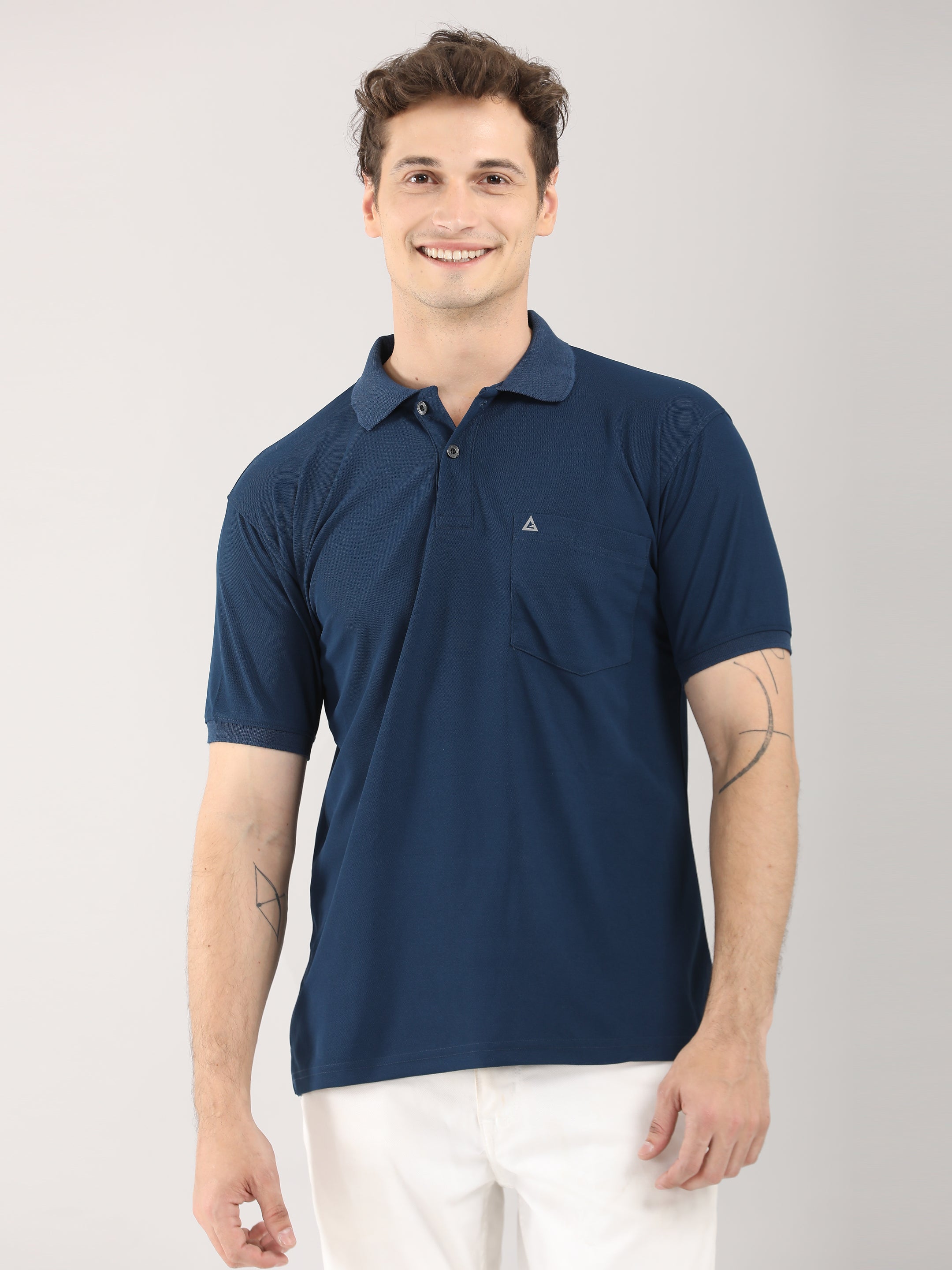 Men Polo Half Sleeve Pocket T-Shirts (Pack of 5)