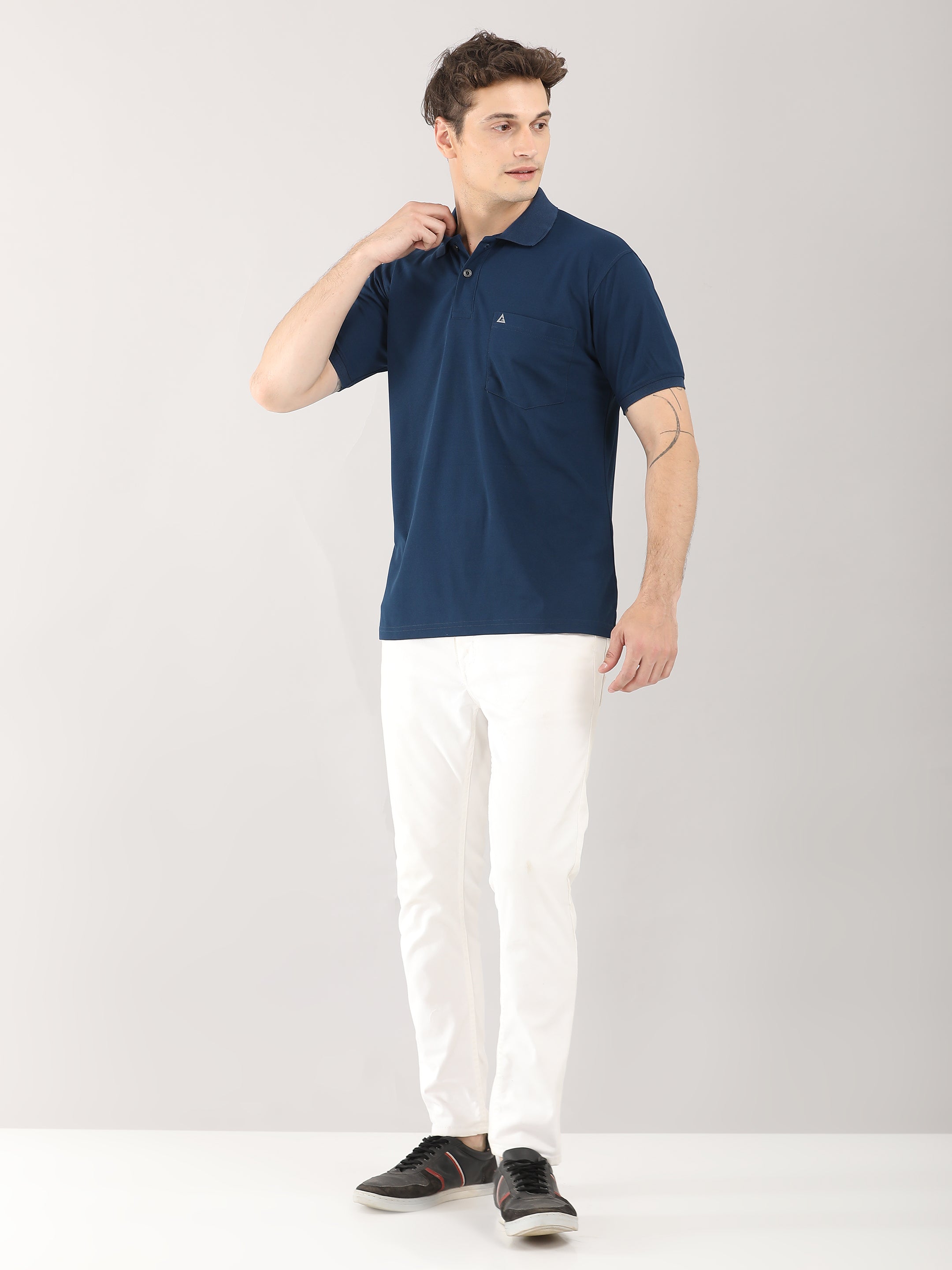 Men Polo Half Sleeve Pocket T-Shirts (Pack of 5)