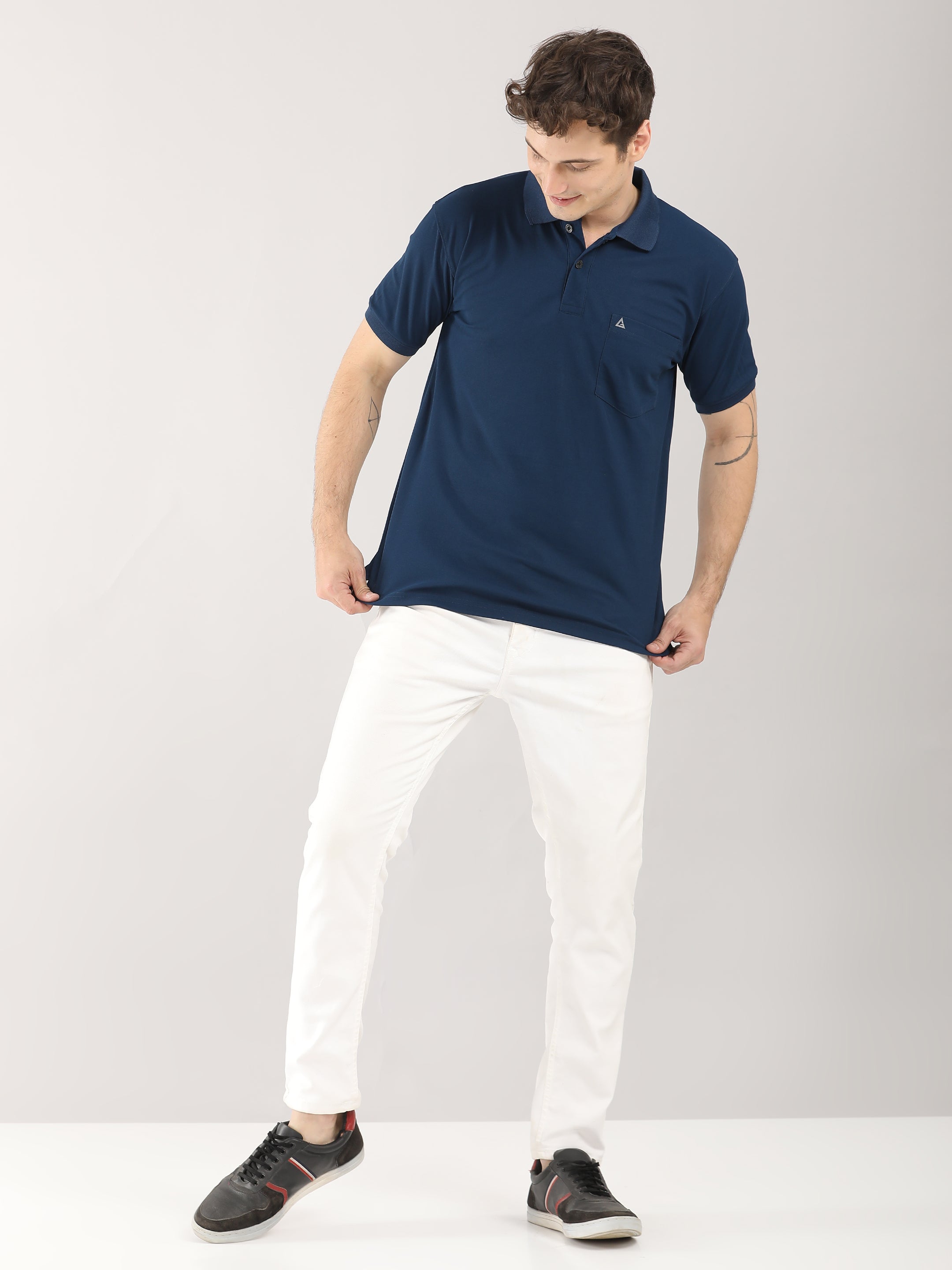 Men Polo Half Sleeve Pocket T-Shirts (Pack of 5)