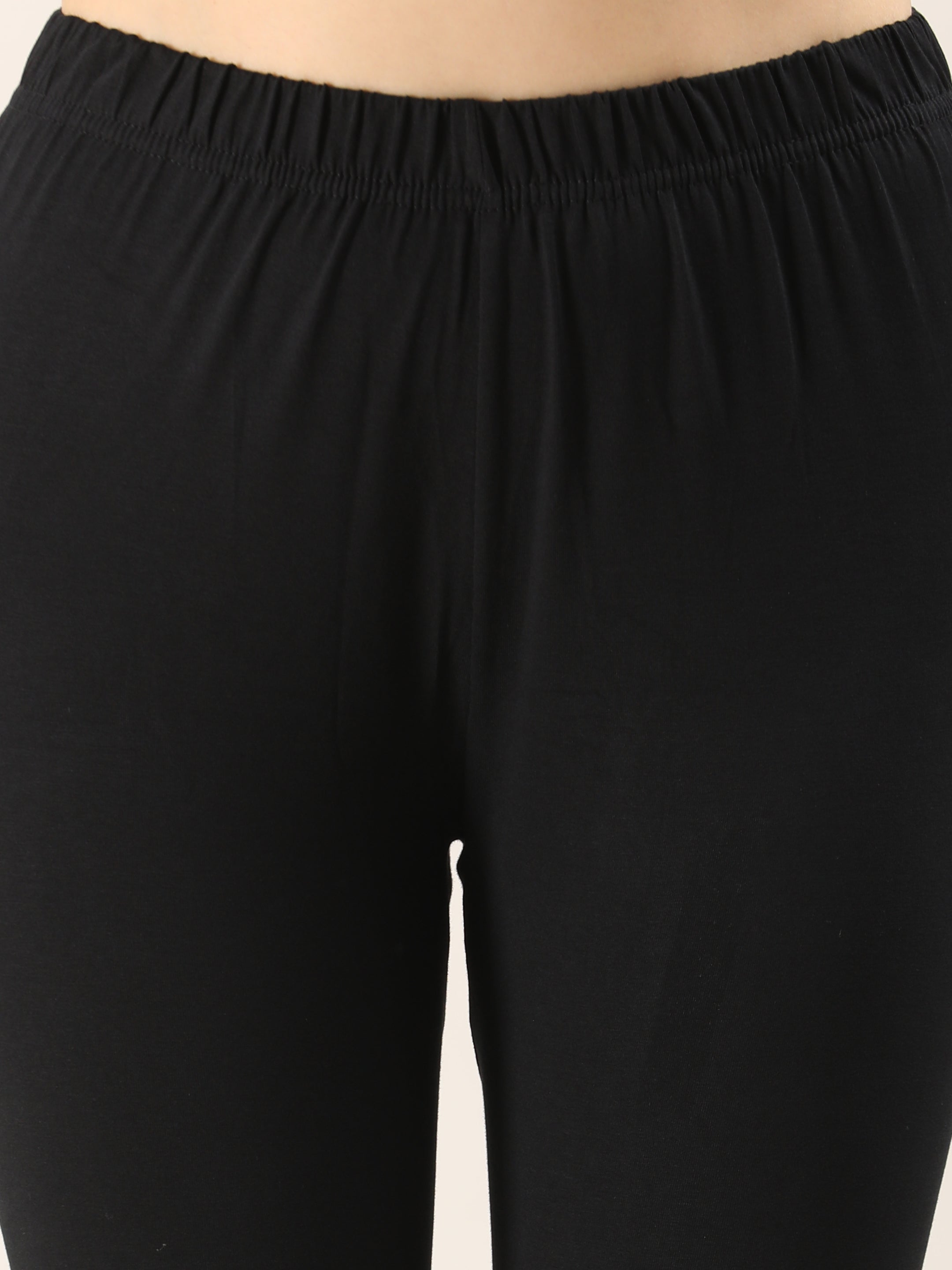 Naatiya Ankle Fit Leggings - Black