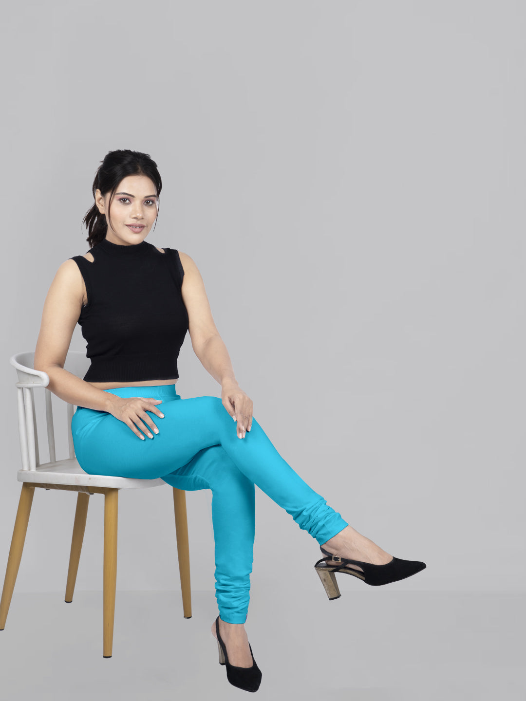 Naatiya Churidar Leggings - Aqua