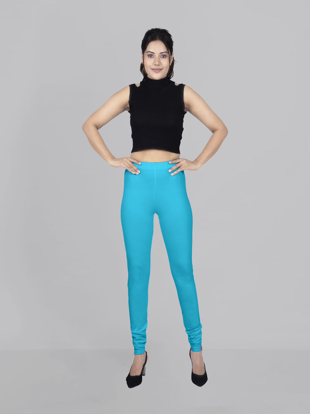 Naatiya Churidar Leggings - Aqua