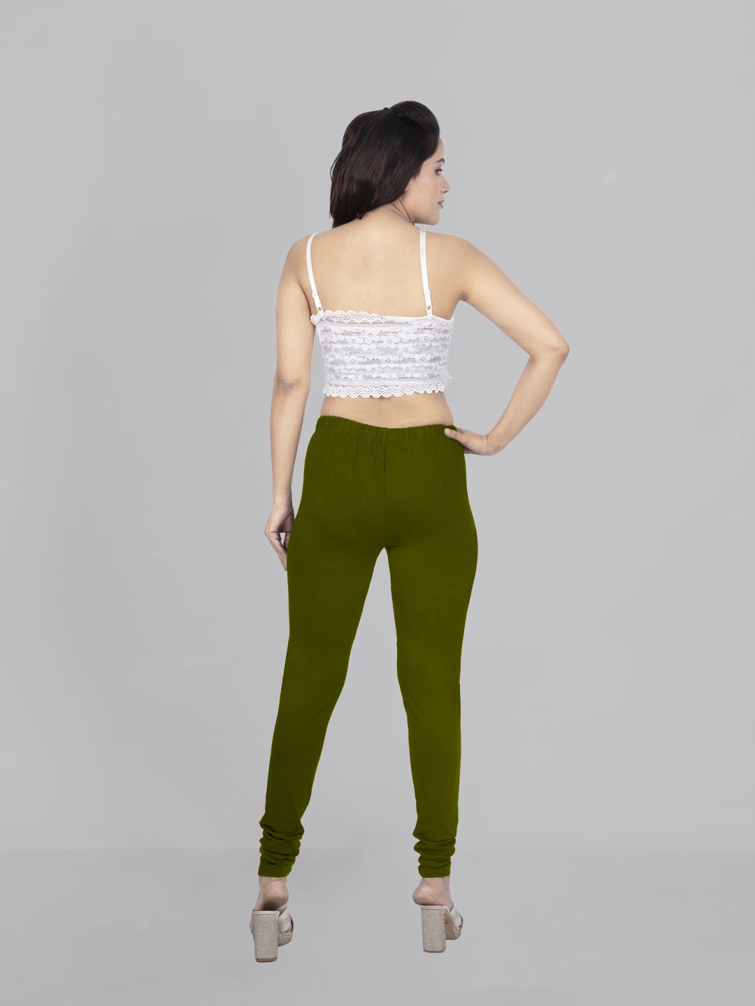 Naatiya Churidar Leggings - Mehandi